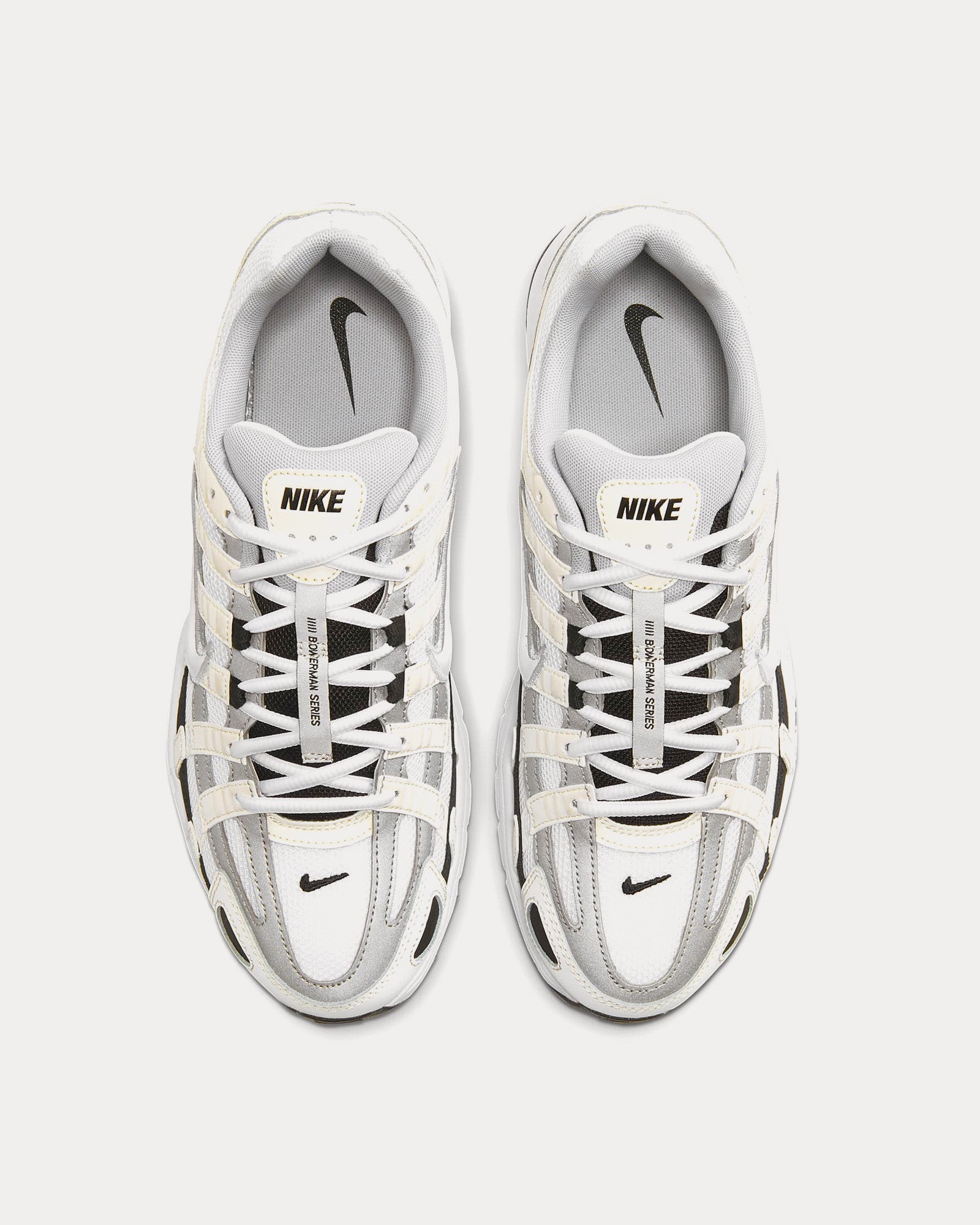 Nike P-6000 Sail / Wolf Grey / Metallic Silver / White Low Top Sneakers - 2