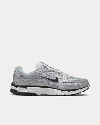 Nike P-6000 White / Metallic Silver / Pure Platinum / Black Low Top Sneakers