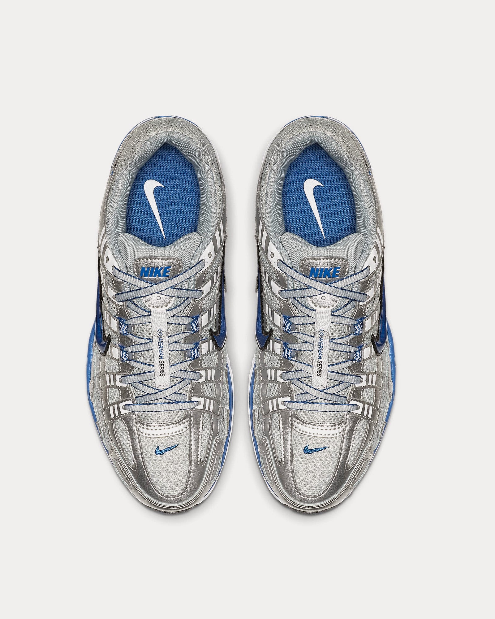 Nike P-6000 Metallic Silver / White / Black / Team Royal Low Top Sneakers - 2