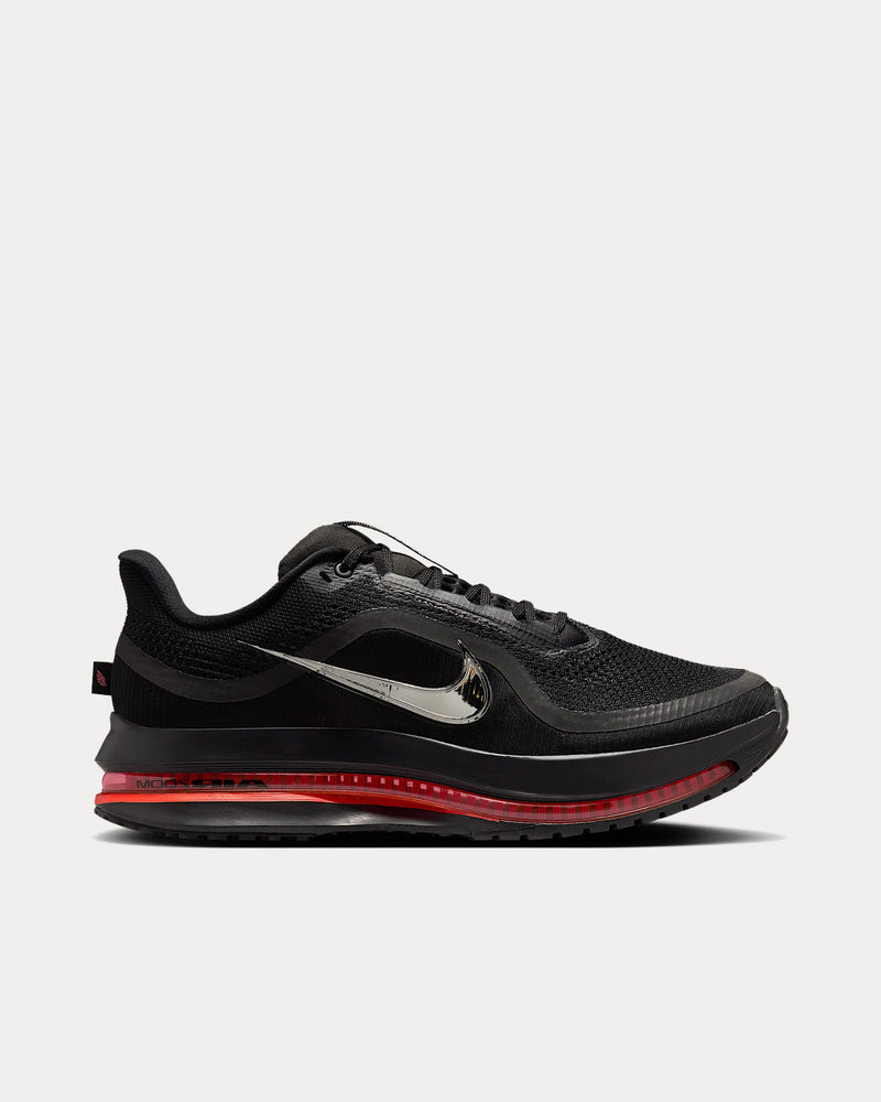 Nike Pegasus Premium Black / Bright Crimson / Metallic Silver Running Shoes - 1