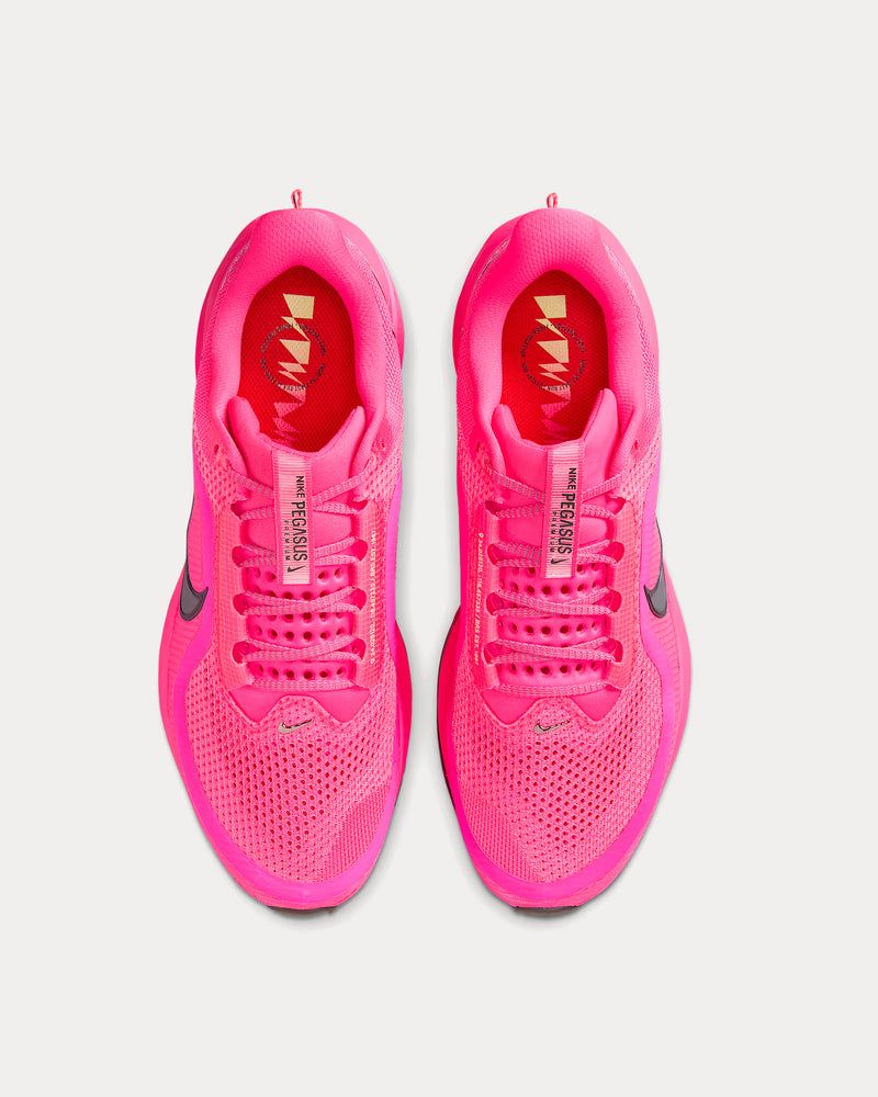Nike Pegasus Premium Hyper Pink / Bright Crimson / Barely Volt / Sequoia Running Shoes - 2