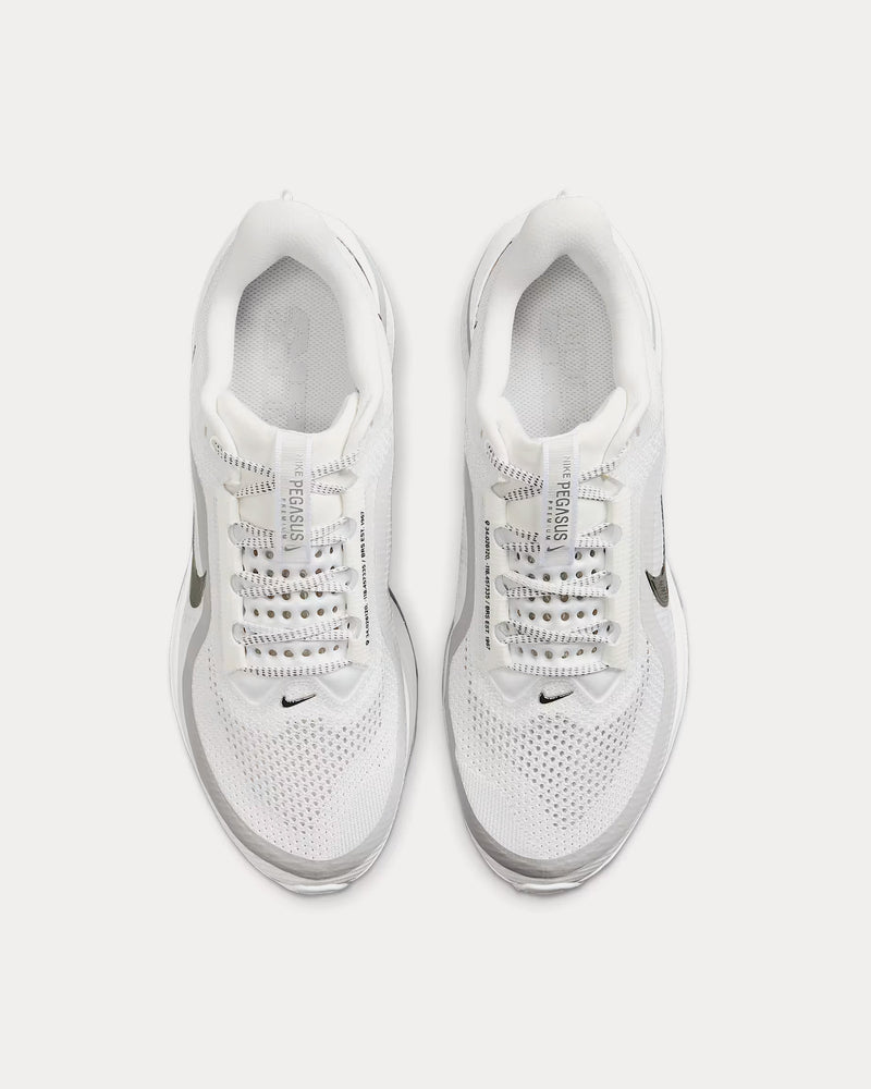 Nike Pegasus Premium White / Metallic Silver / Metallic Silver Running Shoes - 2