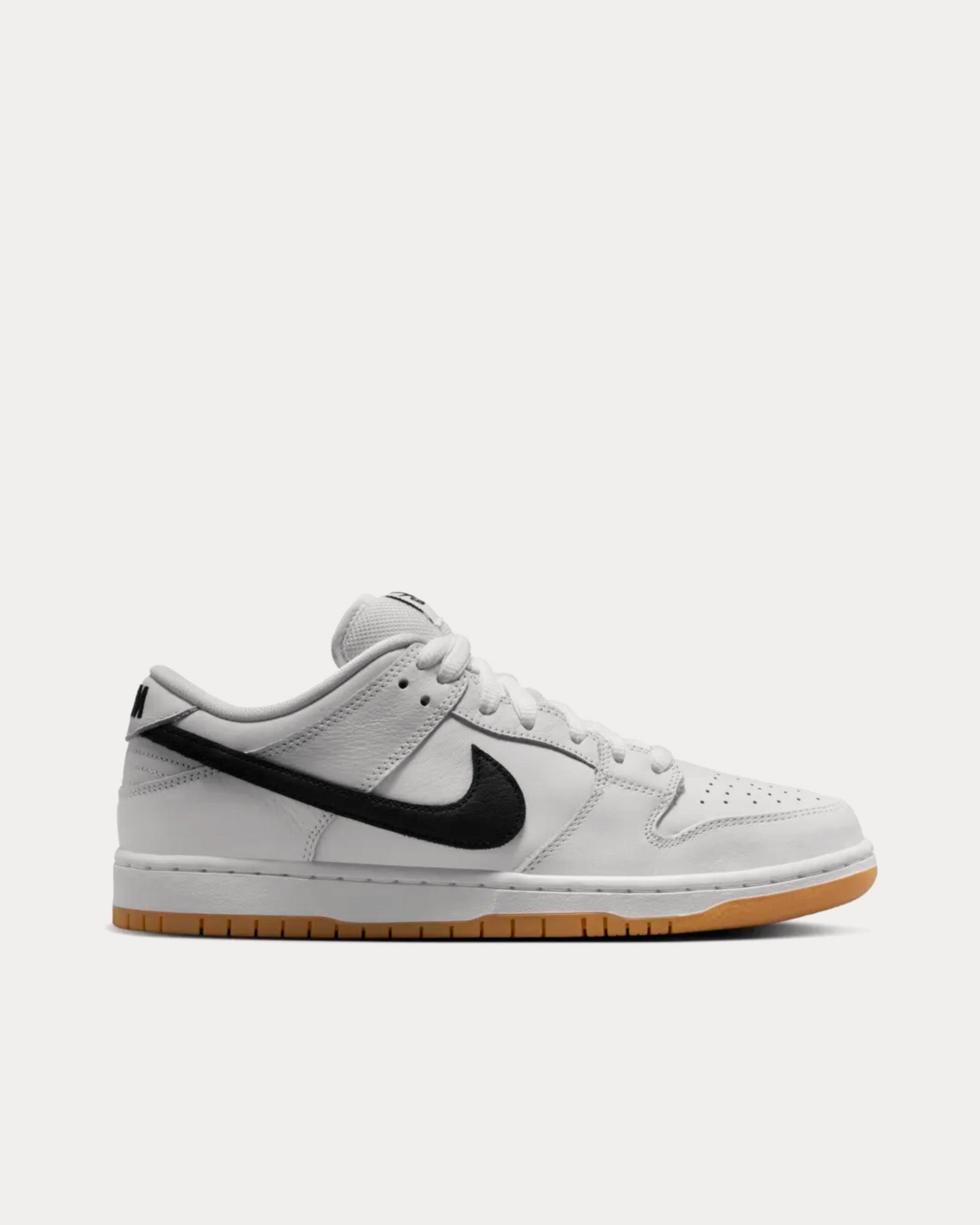 Nike SB Dunk Low White / Gum Light Brown Low Top Sneakers - 1