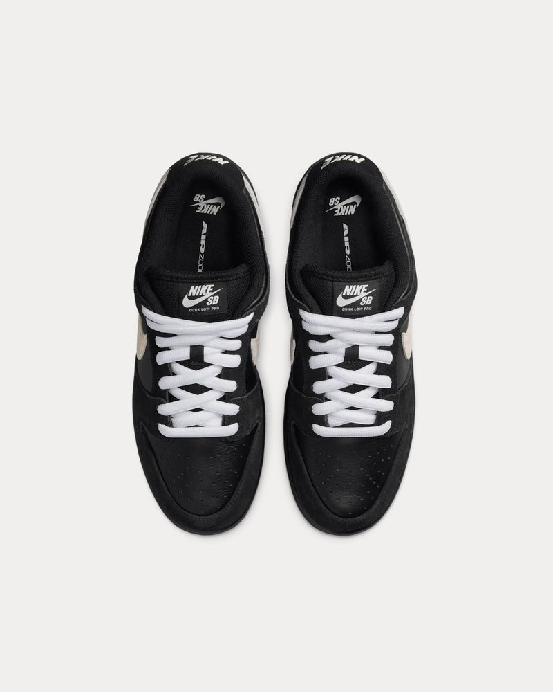 Nike SB Dunk Low Pro Black / White Low Top Sneakers - 2