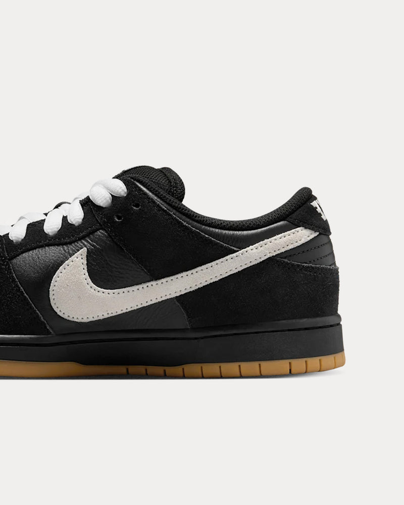 Nike SB Dunk Low Pro Black / White Low Top Sneakers - 5