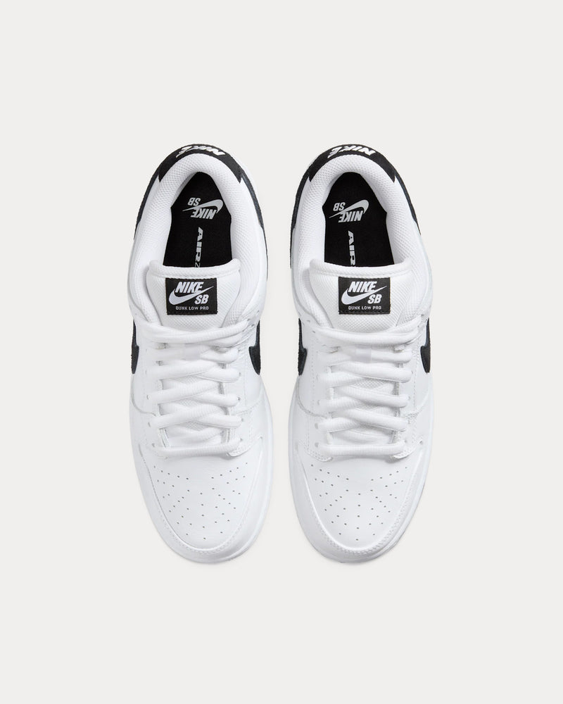 Nike SB Dunk Low Pro White / Black Low Top Sneakers - 2