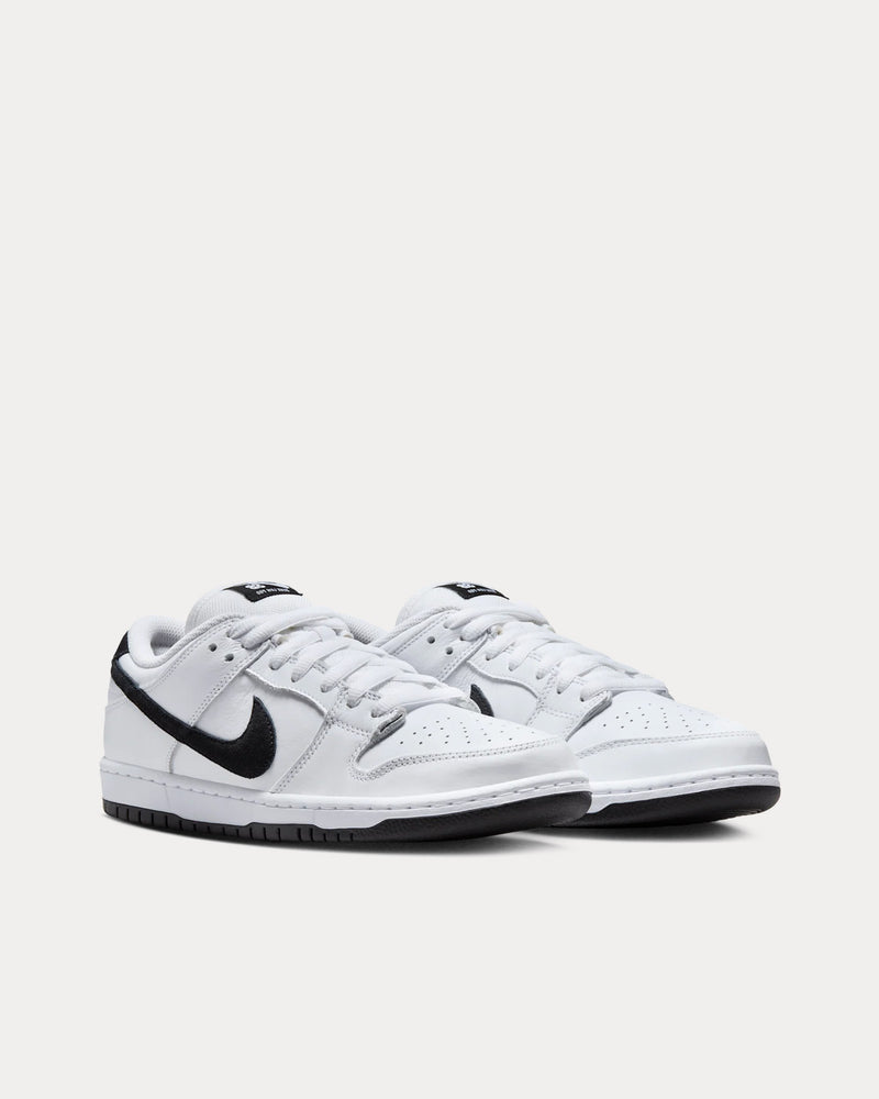 Nike SB Dunk Low Pro White / Black Low Top Sneakers - 3