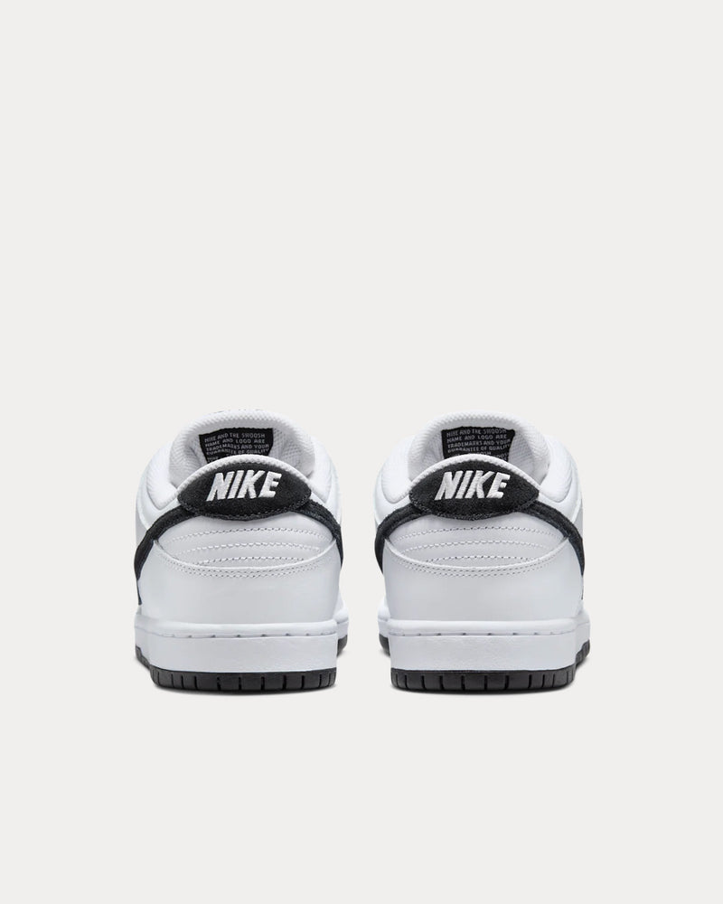 Nike SB Dunk Low Pro White / Black Low Top Sneakers - 4