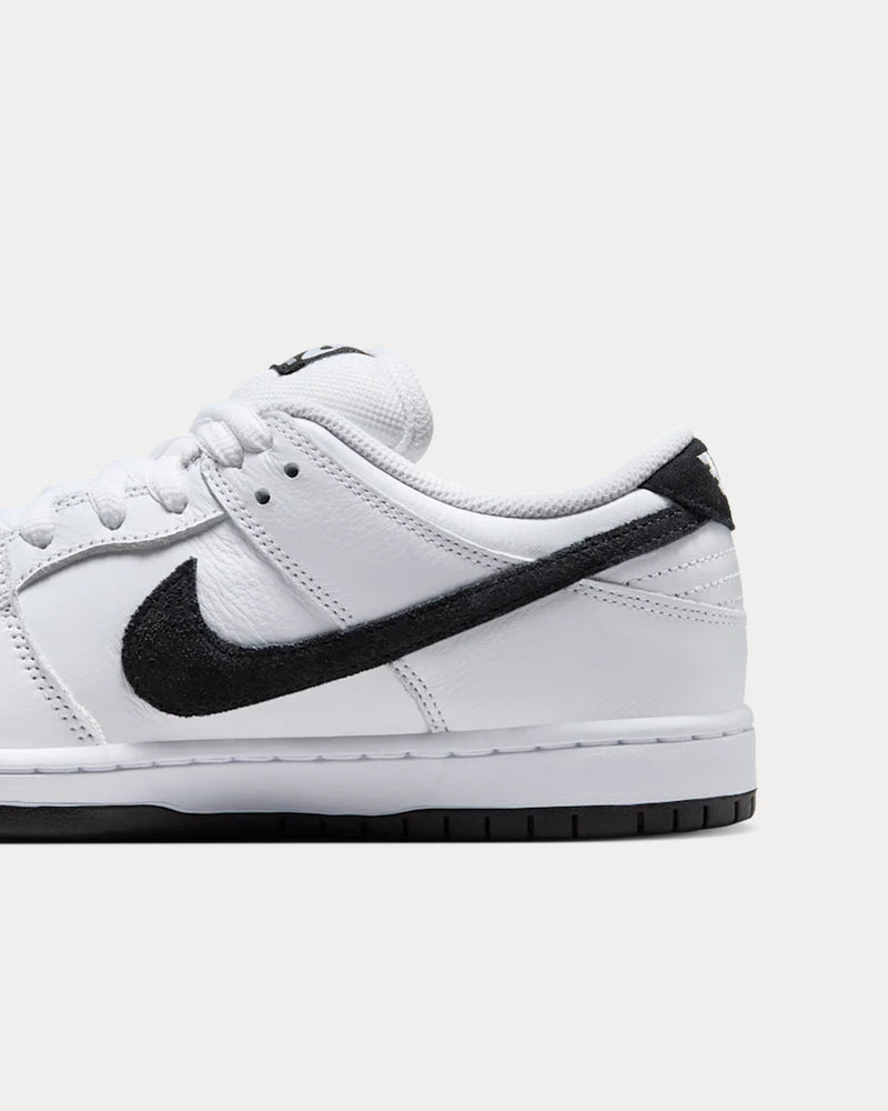 Nike SB Dunk Low Pro White / Black Low Top Sneakers - 5