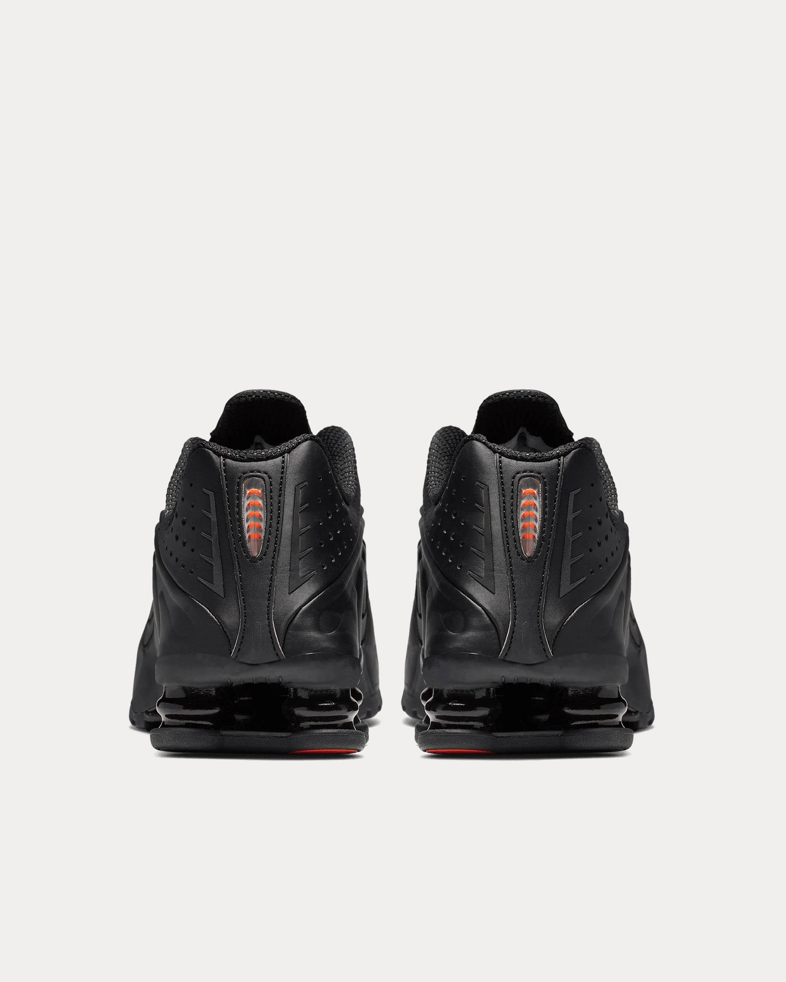 Nike Shox R4 Black / Max Orange Low Top Sneakers - 3