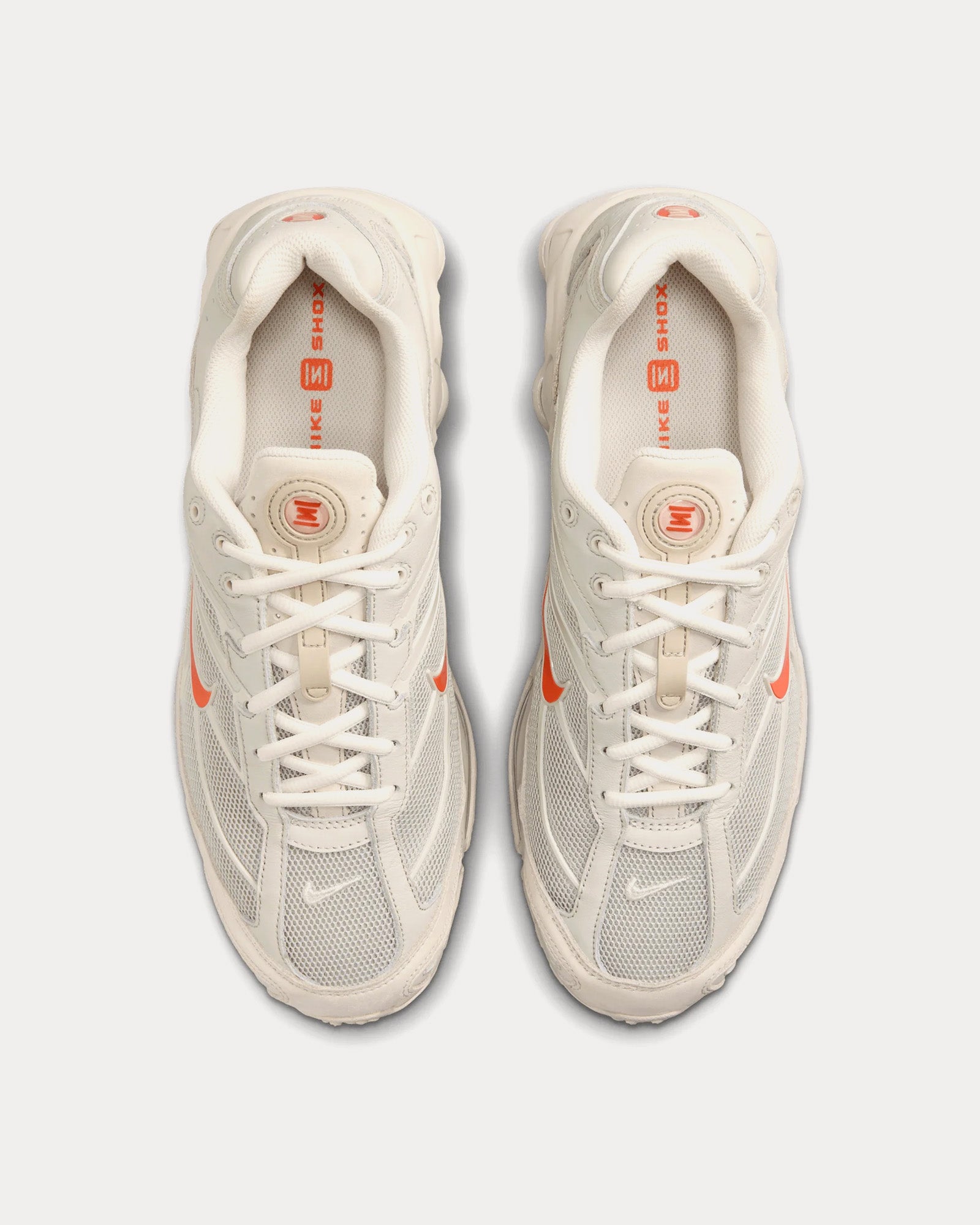 Nike Shox Ride 2 Light Bone / Turf Orange / Phantom Low Top Sneakers - 2