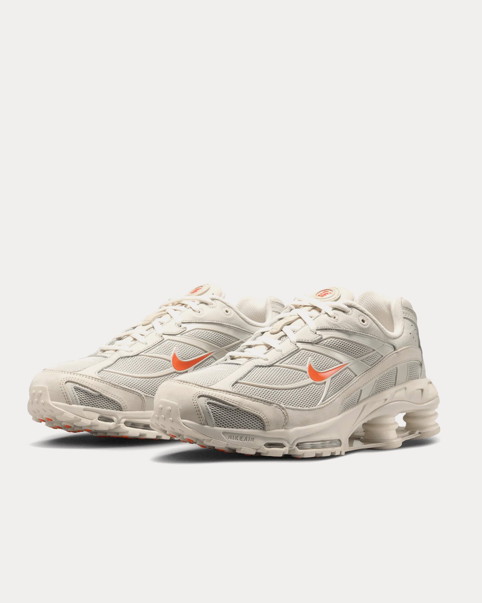 Nike Shox Ride 2 Light Bone / Turf Orange / Phantom Low Top Sneakers - 3