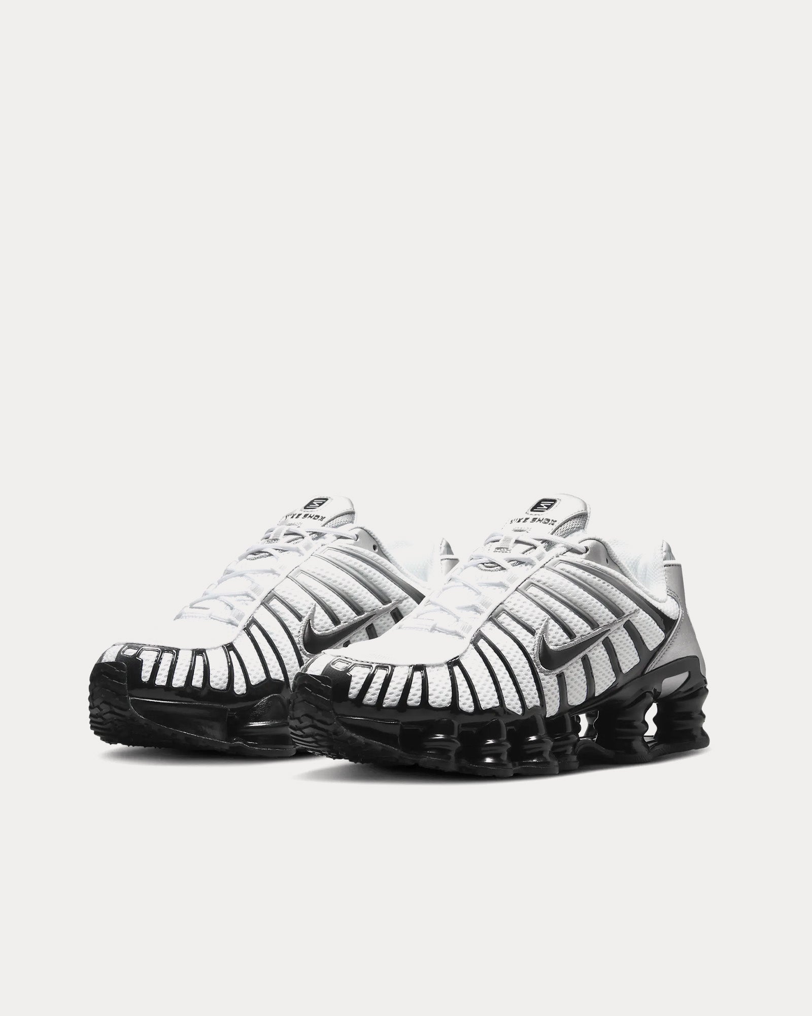 Nike Shox TL Metallic Silver / White / Wolf Grey / Black Low Top Sneakers - 3