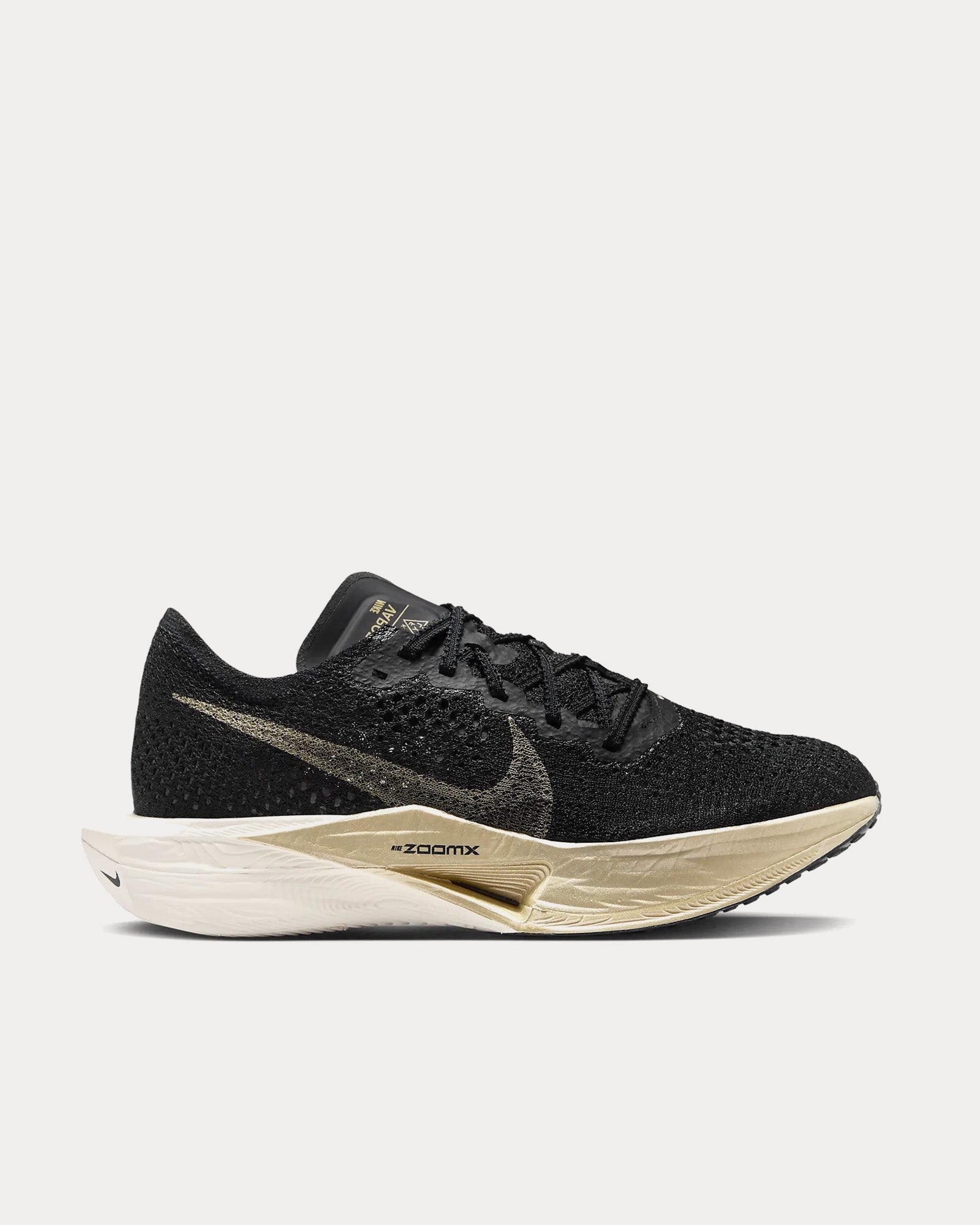 Nike Vaporfly 3 Black / Black / Oatmeal / Metallic Gold Grain Running Shoes - 1