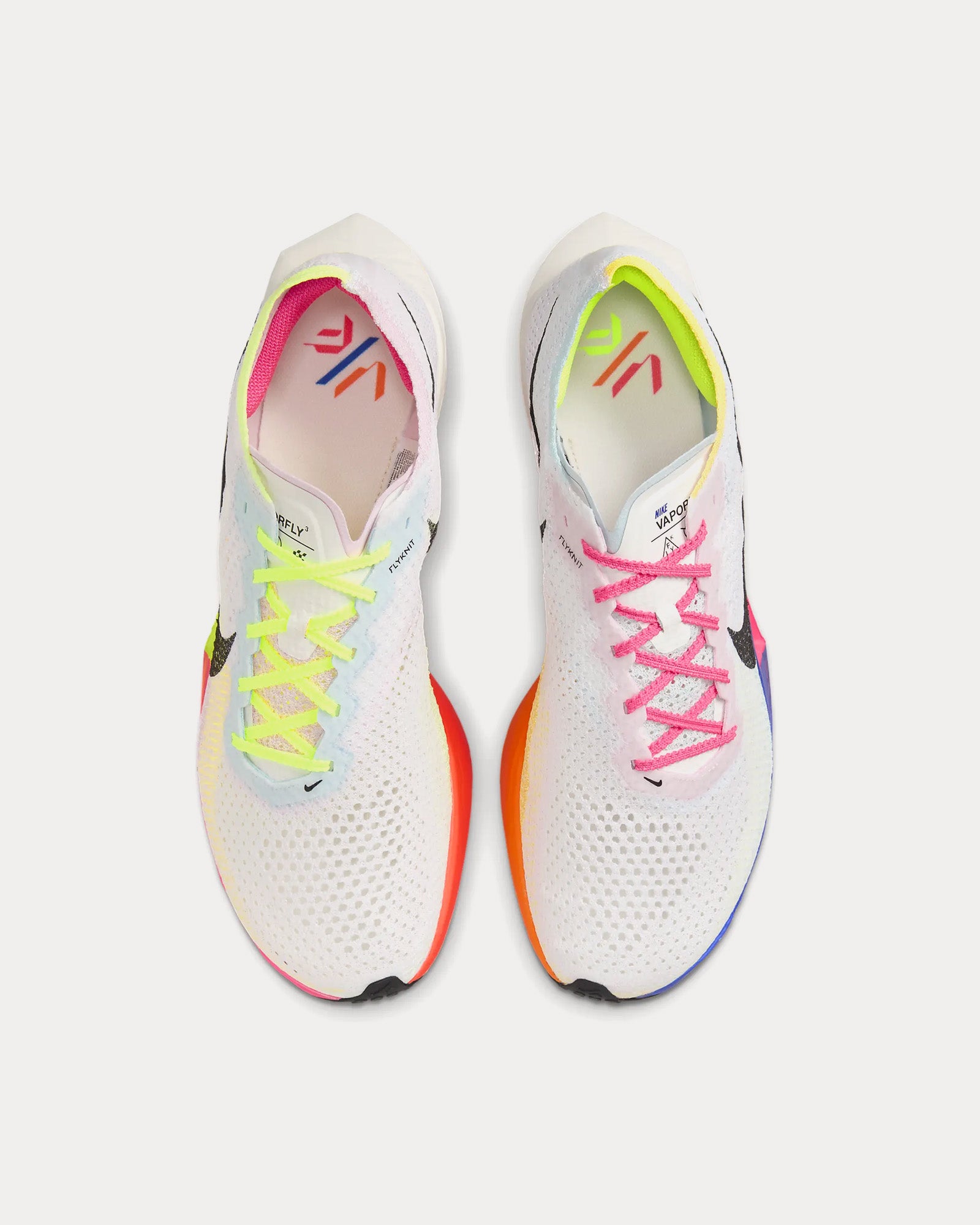 Nike Vaporfly 3 Multi-Color / Volt / Hyper Pink / Black Running Shoes - 2