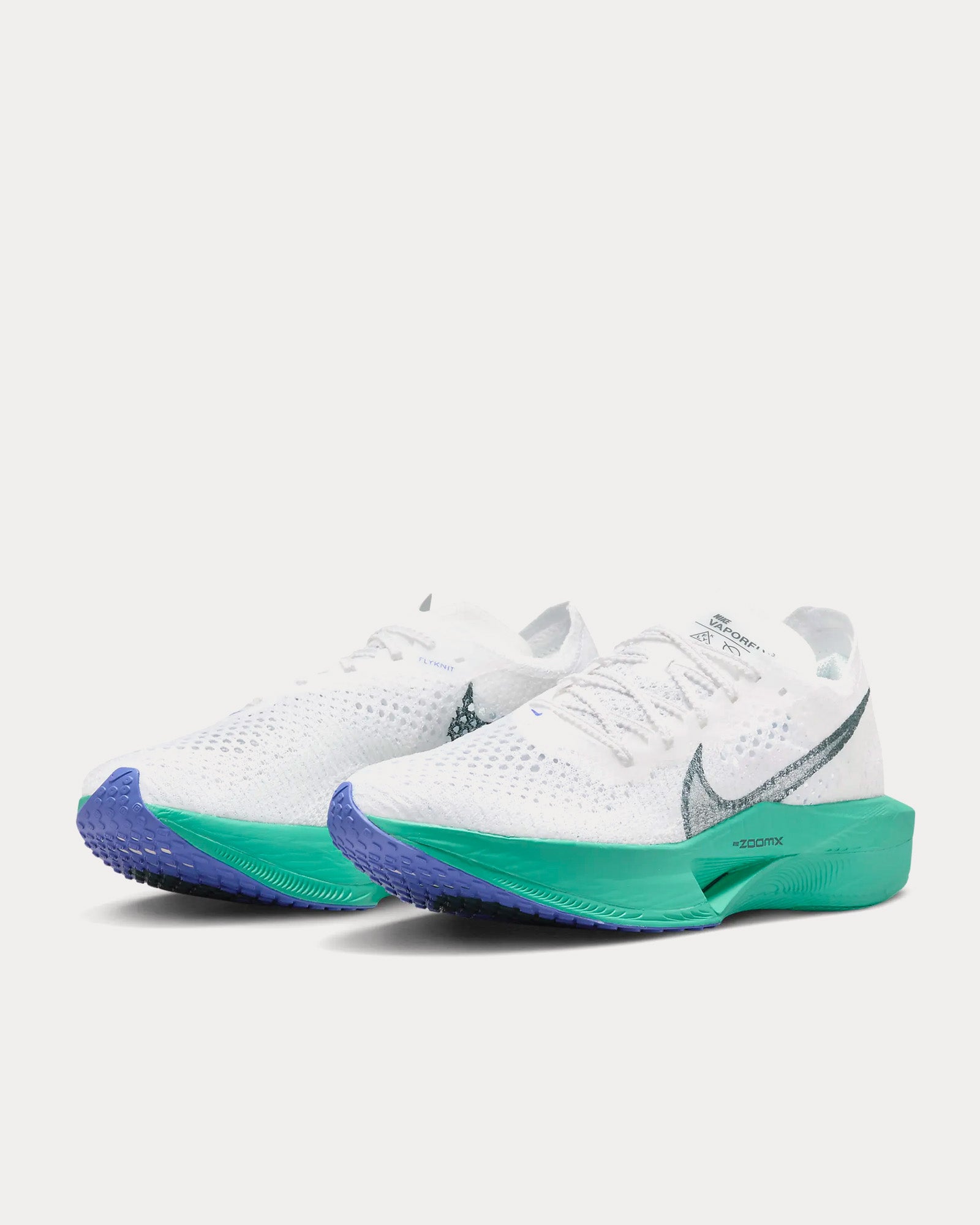 Nike Vaporfly 3 White / Jade Ice / Clear Jade / Deep Jungle Running Shoes - 3