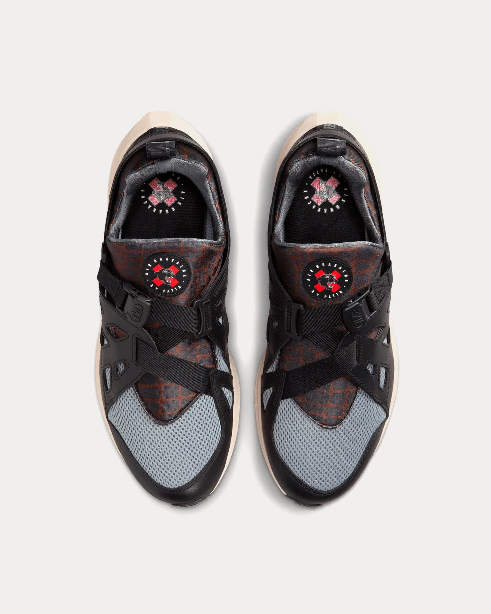 Nike x Patta Air Huarache Black Slip On Sneakers - 2