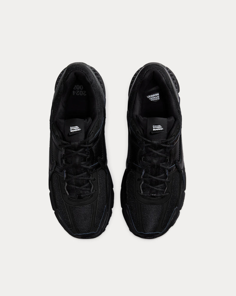 Nike x Dover Street Market Zoom Vomero 5 Triple Black Low Top Sneakers - 2