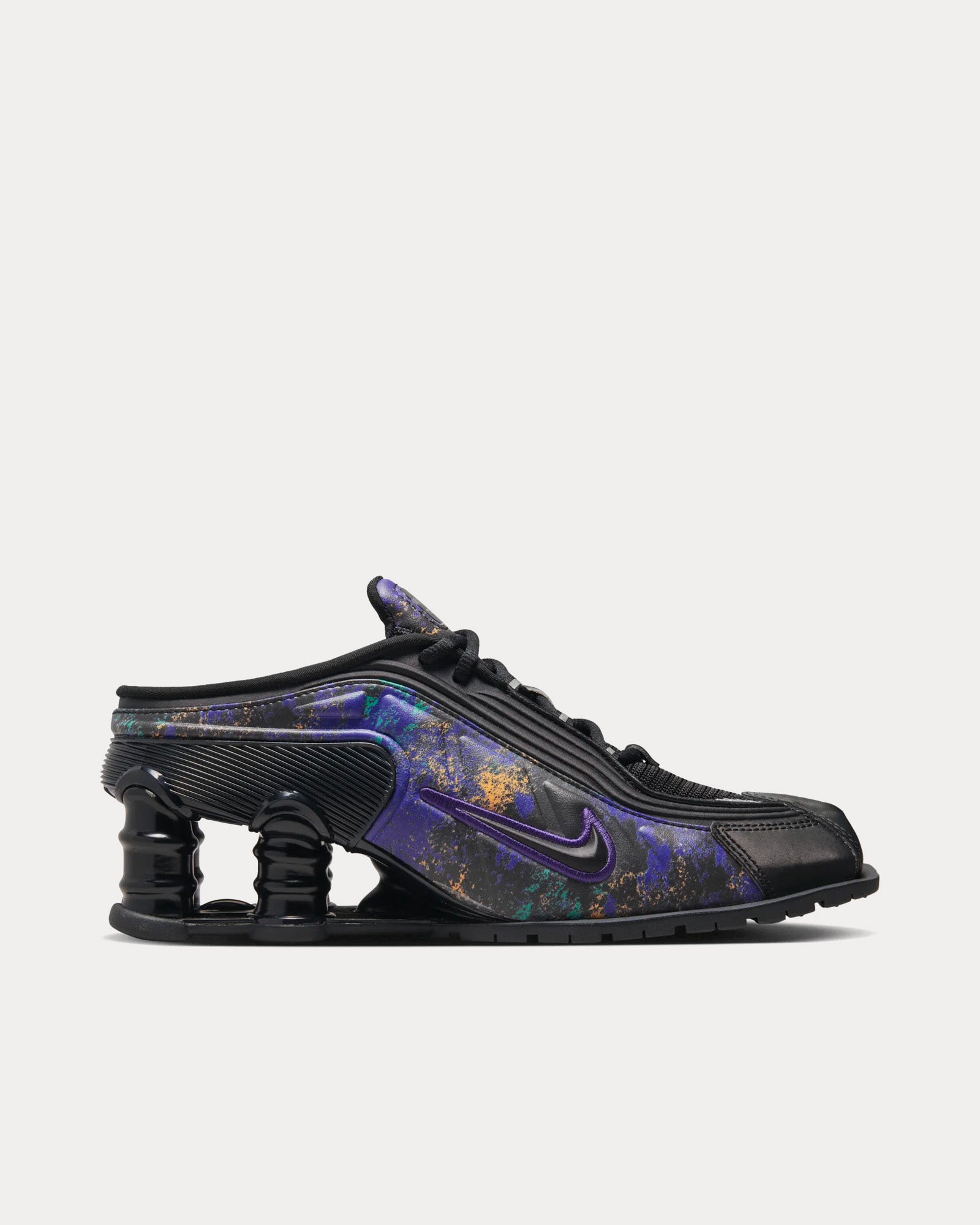 Nike x Martine Rose Shox MR4 Black Multi Low Top Sneakers Sneak in Peace