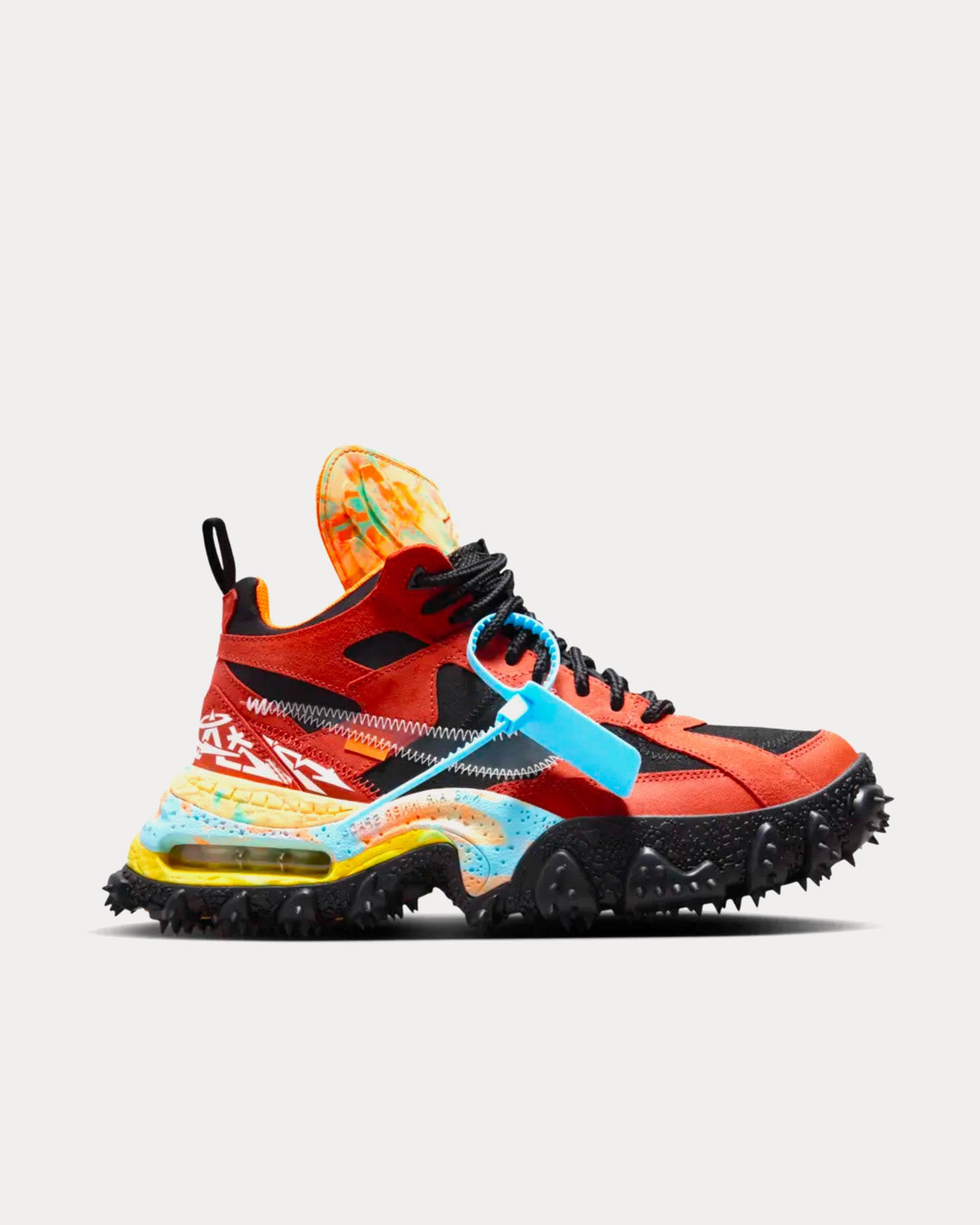 Nike x Off-White Terra Forma Mantra Orange Mid Top Sneakers - 1