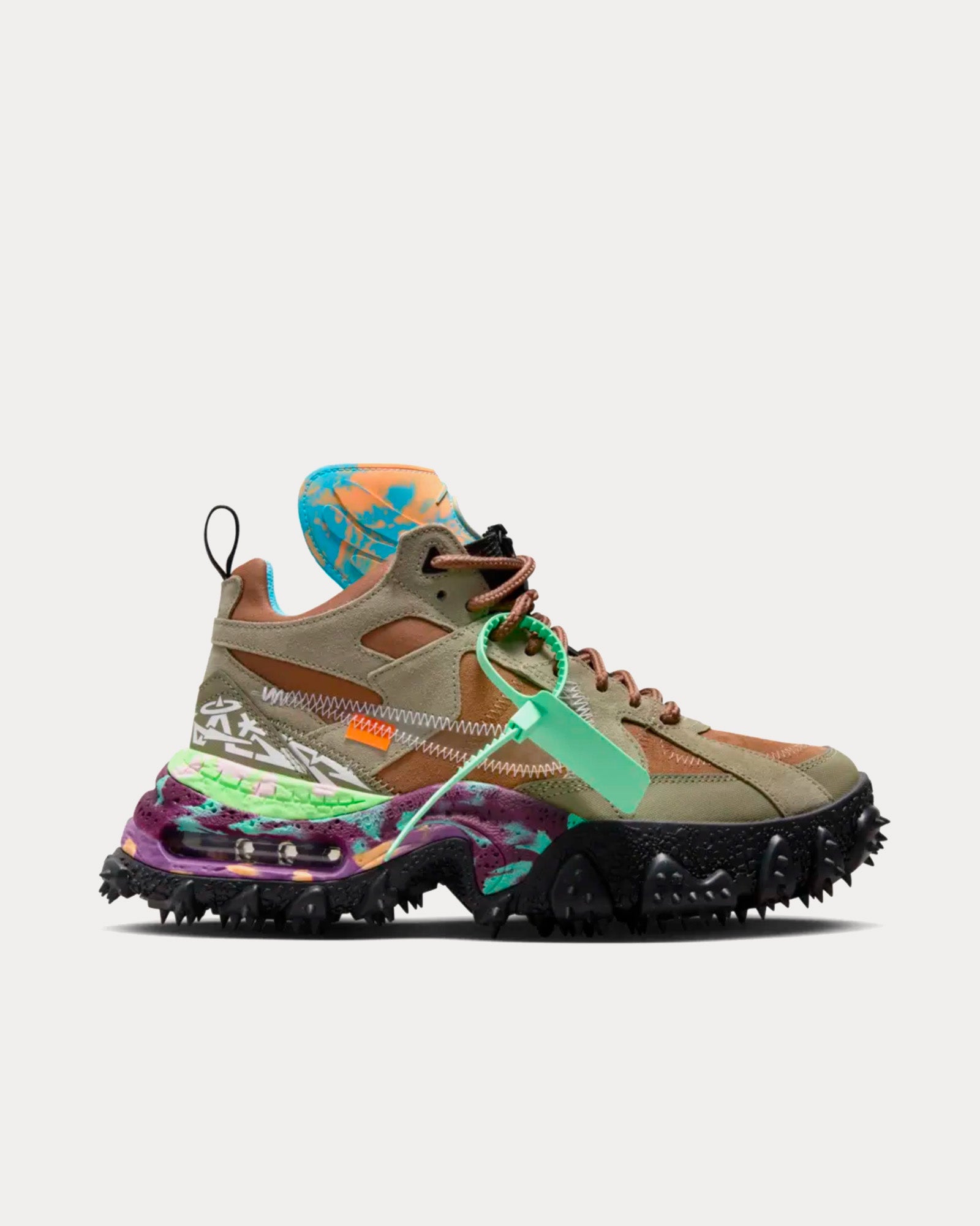 Nike x Off White Terra Forma Matte Olive Mid Top Sneakers Sneak in Peace