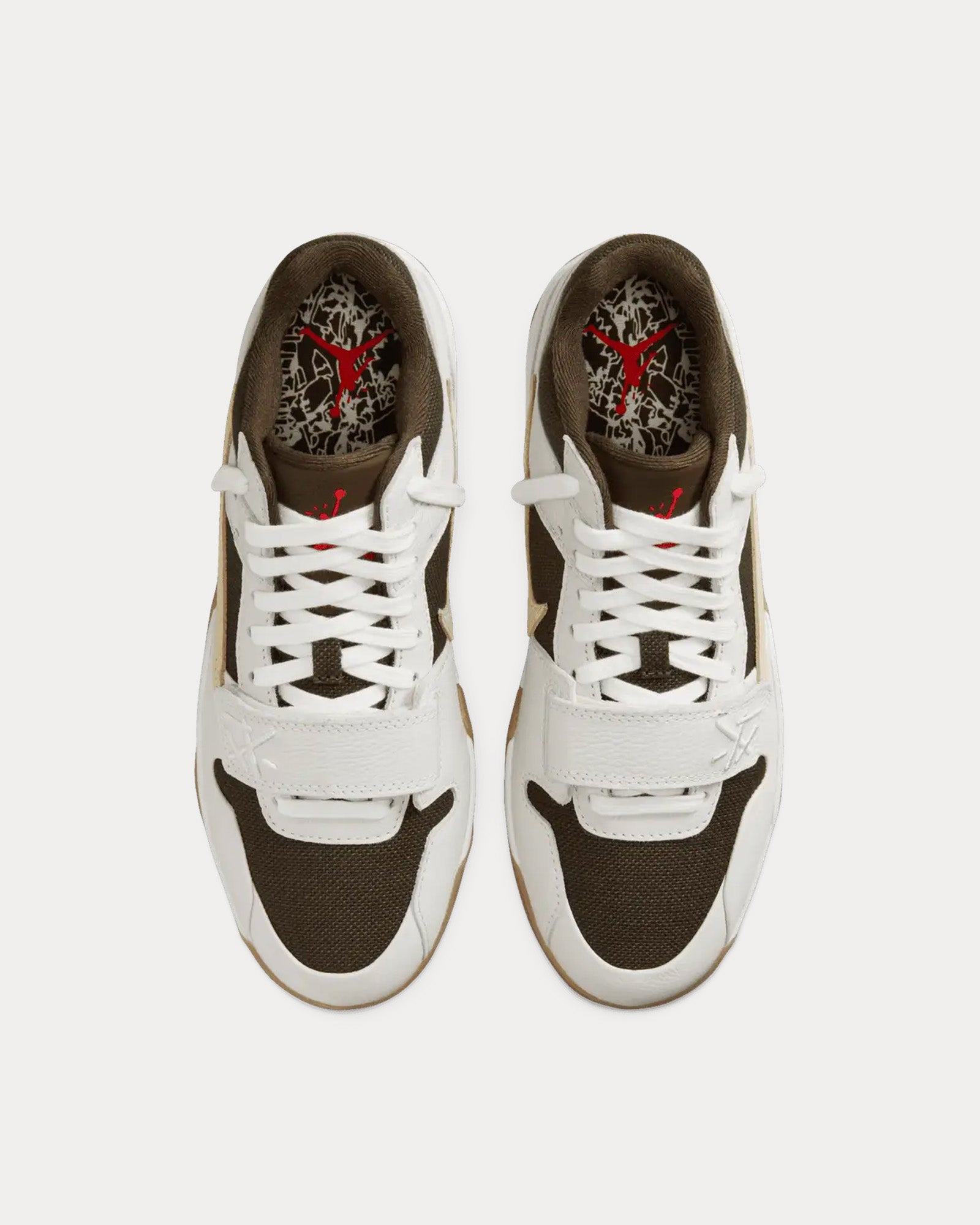 Jordan x Travis Scott Jumpman Jack TR Sail / Dark Mocha Mid Top Sneakers - 2