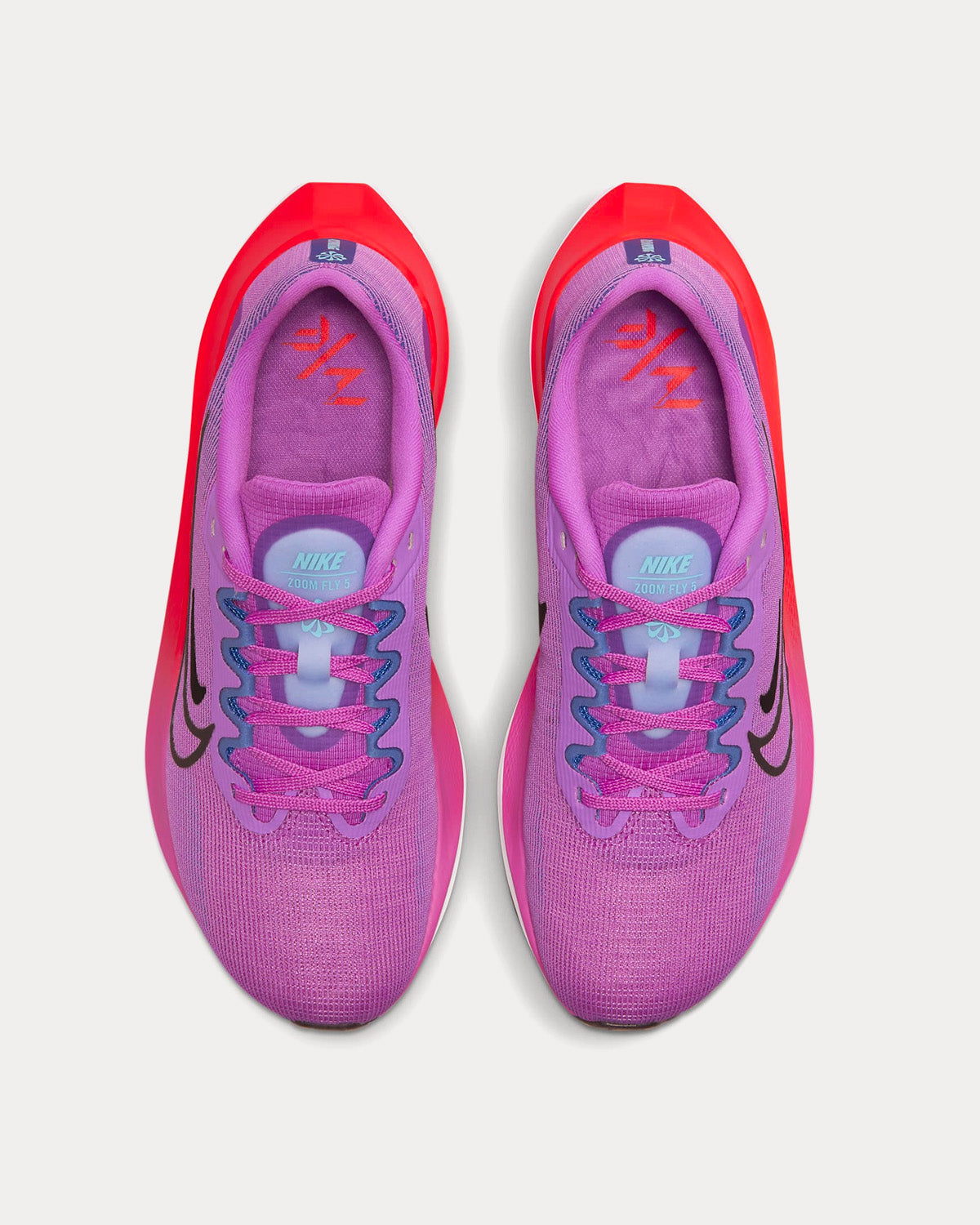 Nike Zoom Fly 5 Fuchsia Dream Racer Blue Bright Crimson Black Running Shoes Sneak in Peace