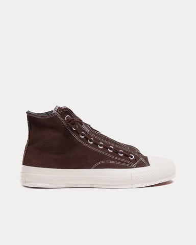 Nonnative Dweller Hi Cow Leather with Gore-Tex Brown / White High Top Sneakers