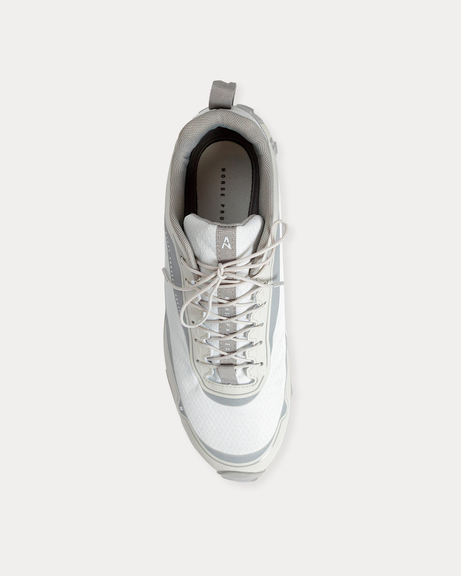 Norse Projects Lace Up Hyper Runner V08 White Low Top Sneakers - 2