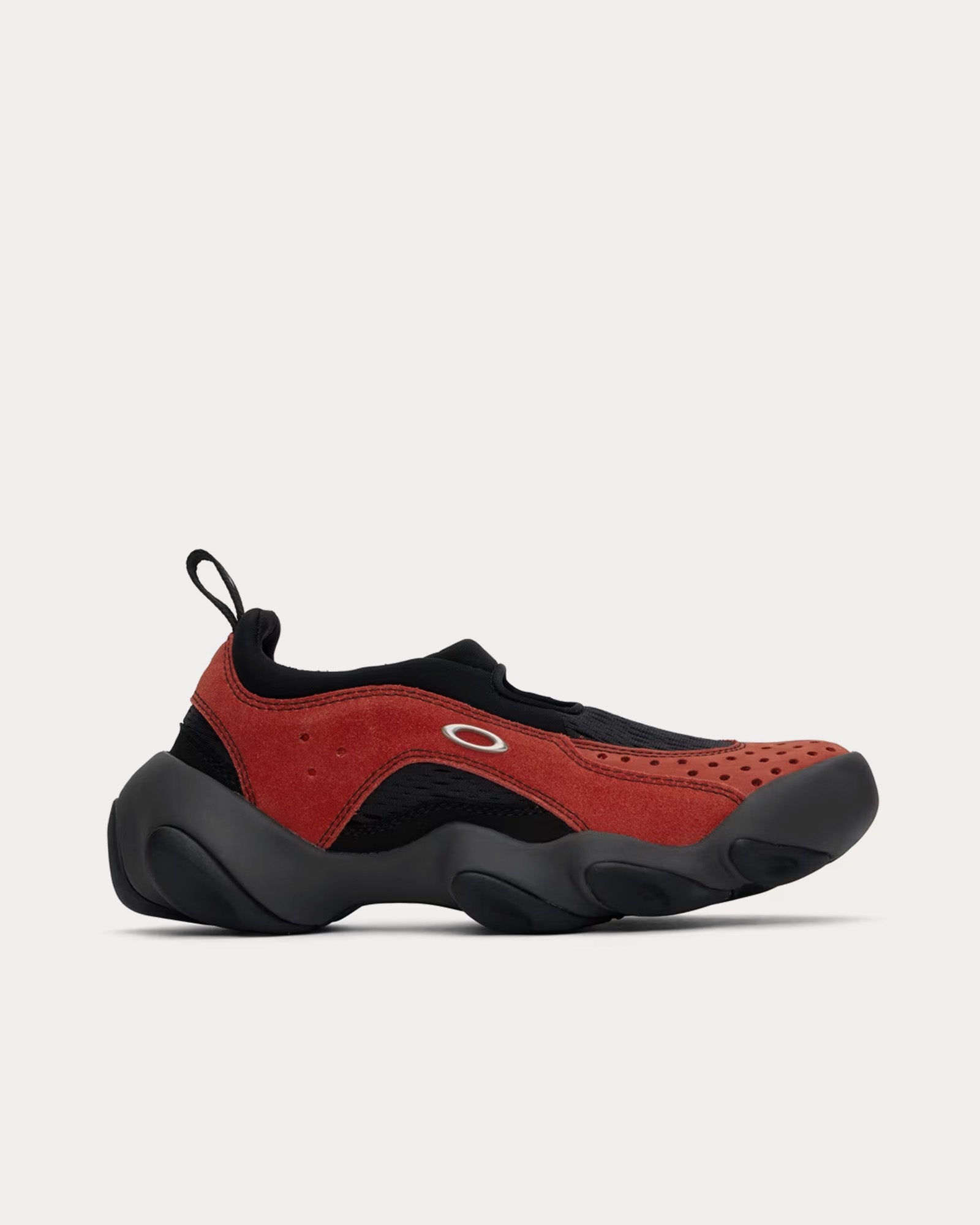 Oakley Factory Team Flesh Lava / Black Slip On Sneakers - 1