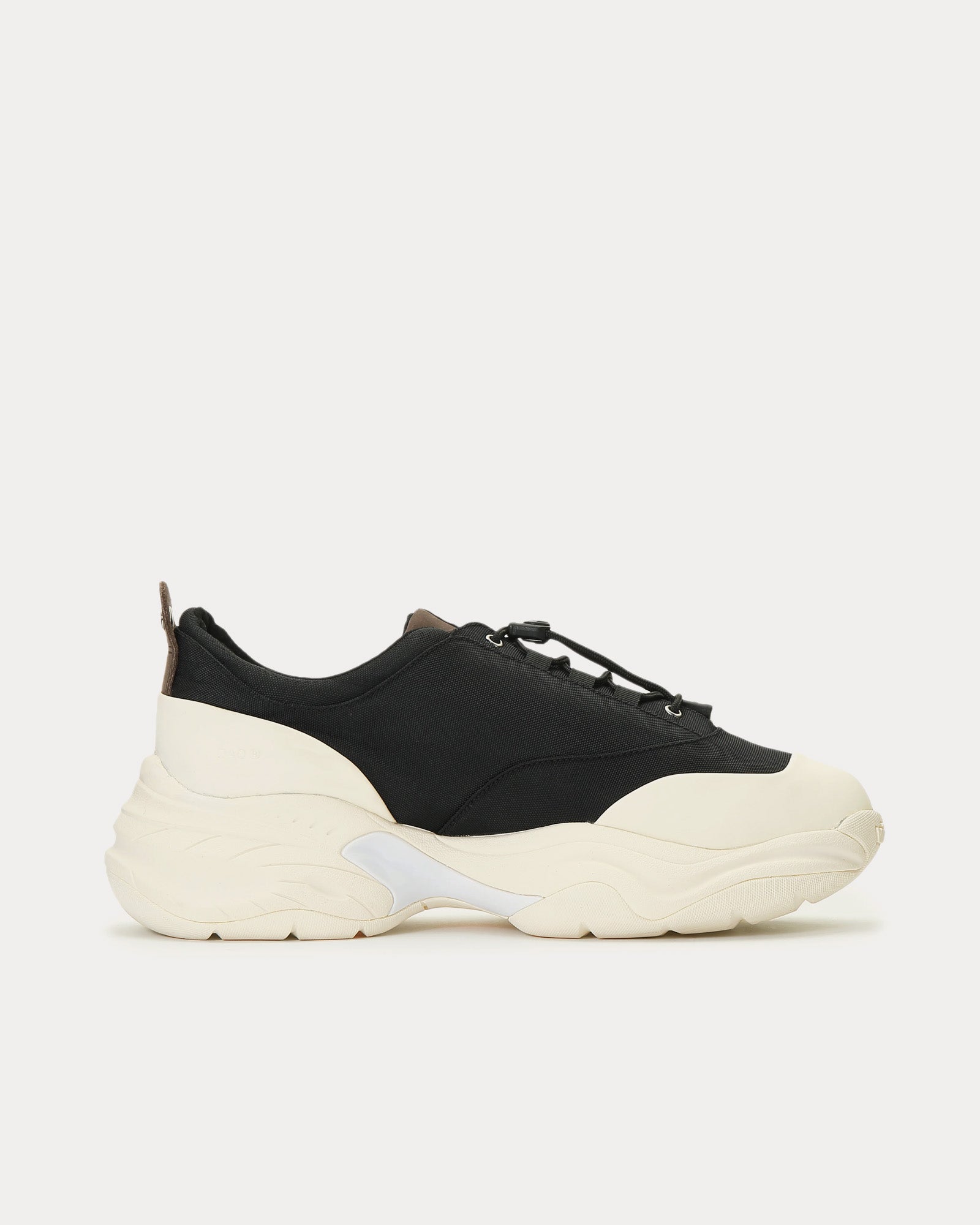 OAO Auth Nylon Cream / Black Low Top Sneakers - 1