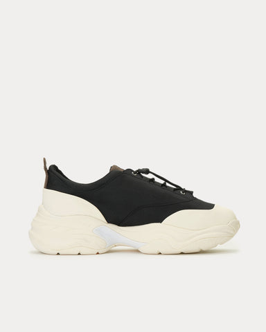 OAO Auth Nylon Cream / Black Low Top Sneakers