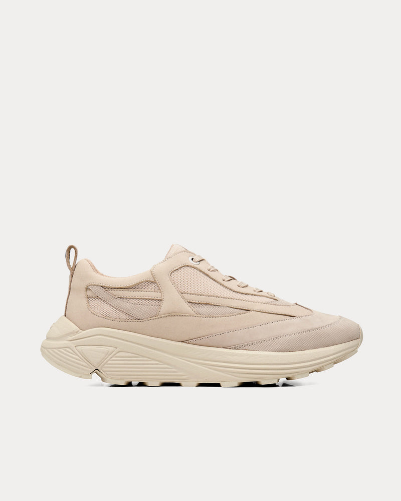 OAO The Curve 1 Nubuck Beige Low Top Sneakers - 1