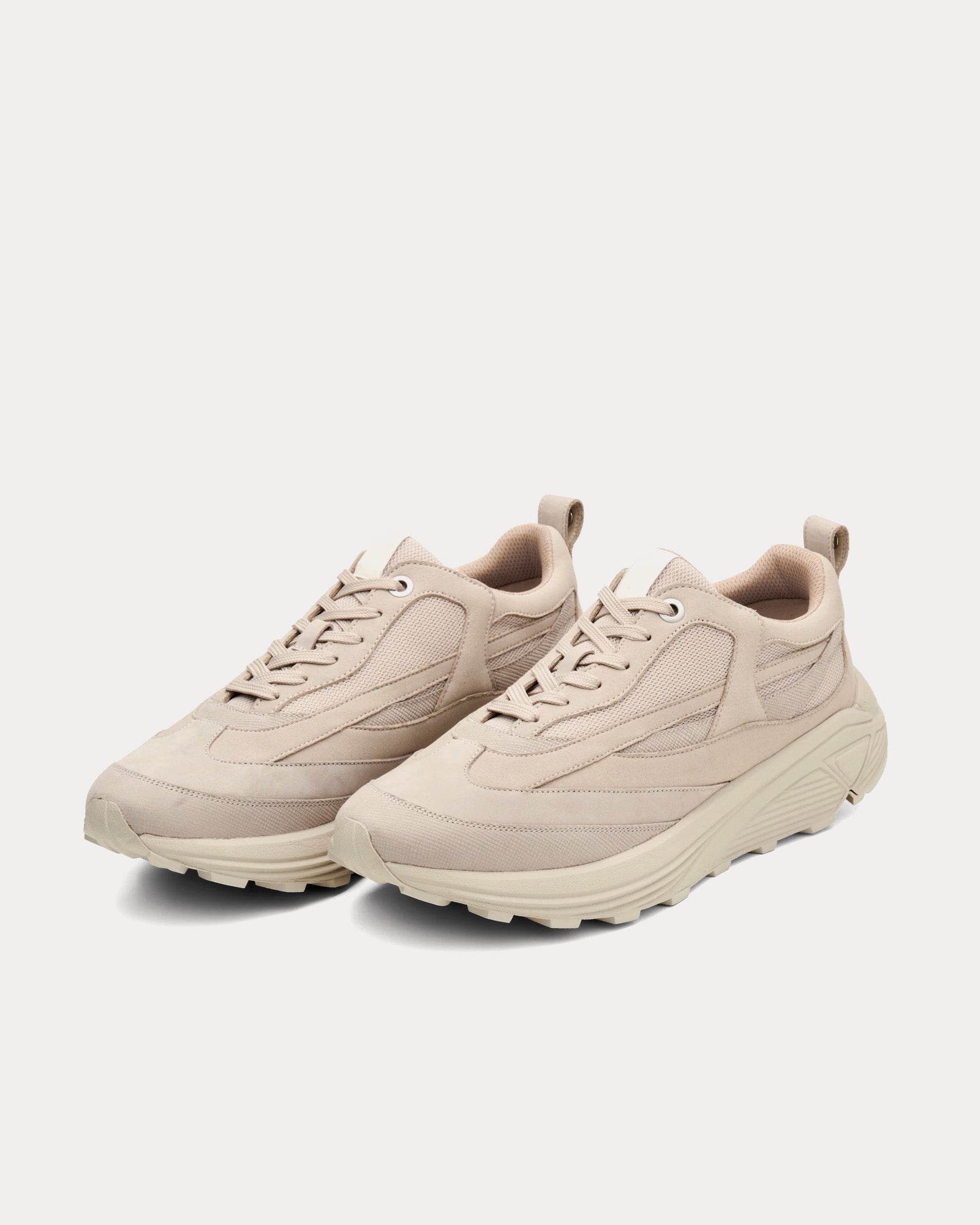 OAO The Curve 1 Nubuck Beige Low Top Sneakers - 3