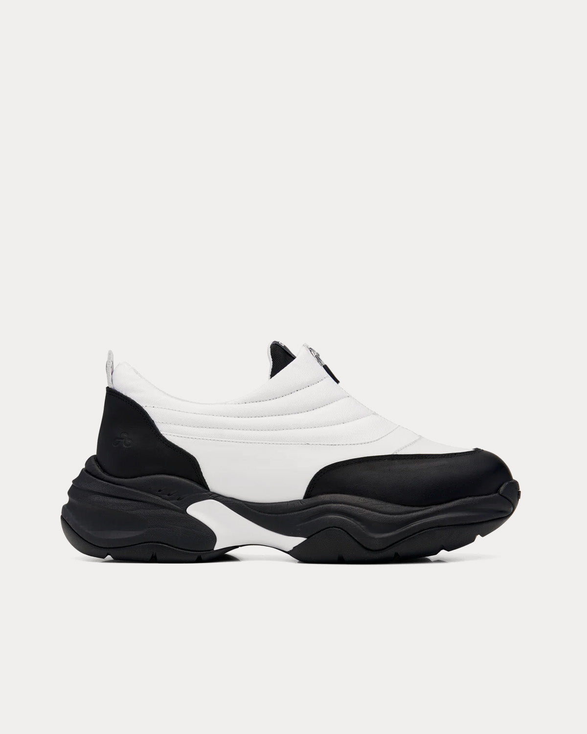 Fountain White / Black Slip On Sneakers