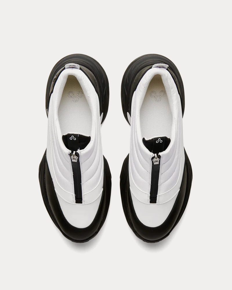 OAO Fountain White / Black Slip On Sneakers - 2