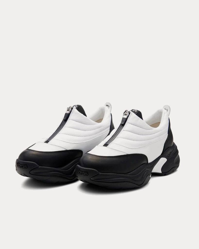 OAO Fountain White / Black Slip On Sneakers - Sneak in Peace