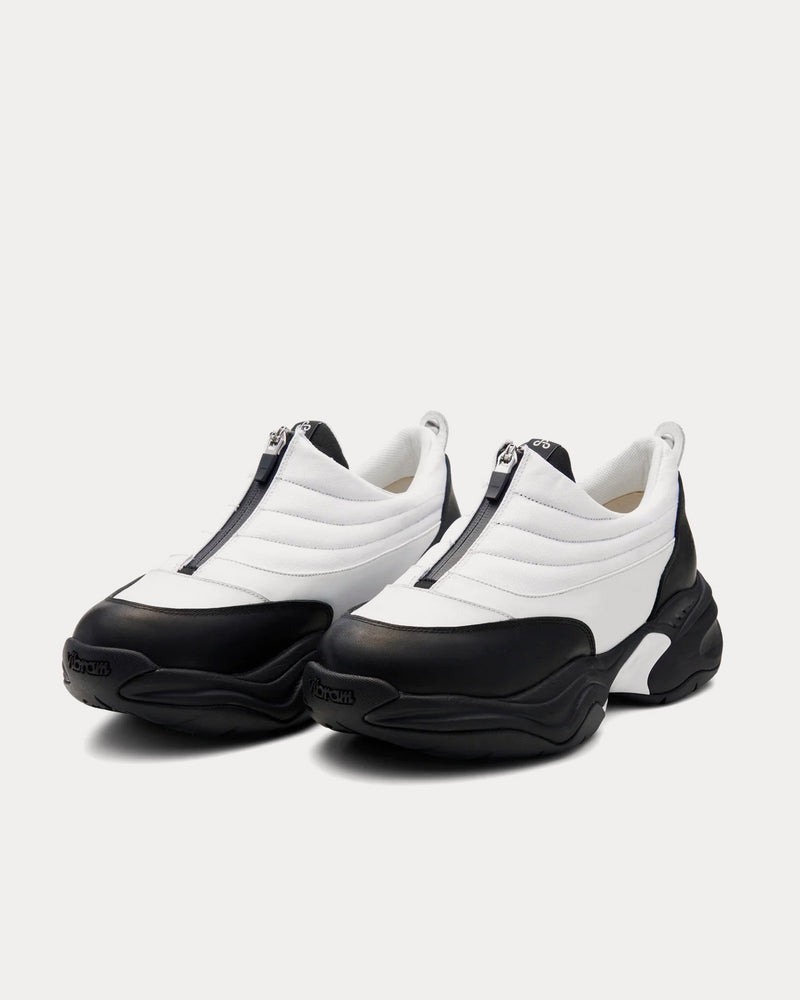 OAO Fountain White / Black Slip On Sneakers - 3