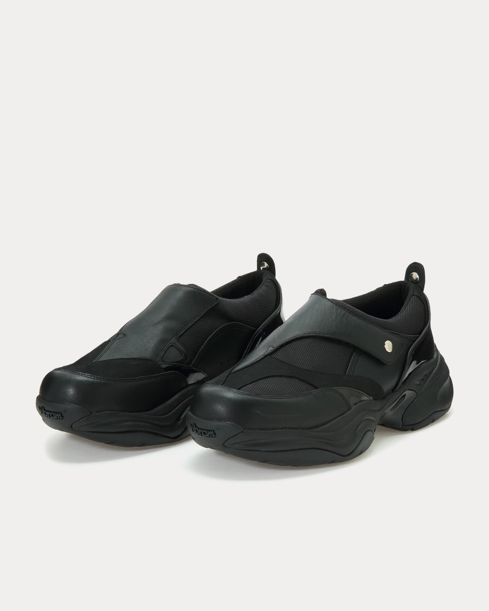 OAO Shell Black Slip On Sneakers - 3