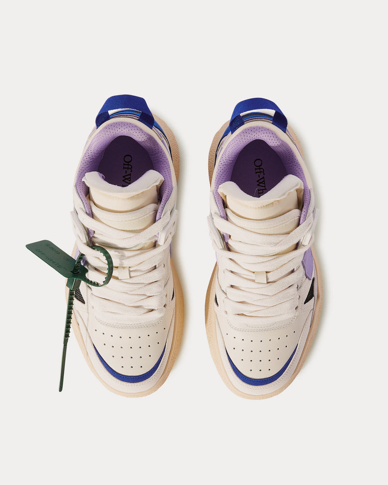 Off-White Sponge White / Purple Mid Top Sneakers - 2