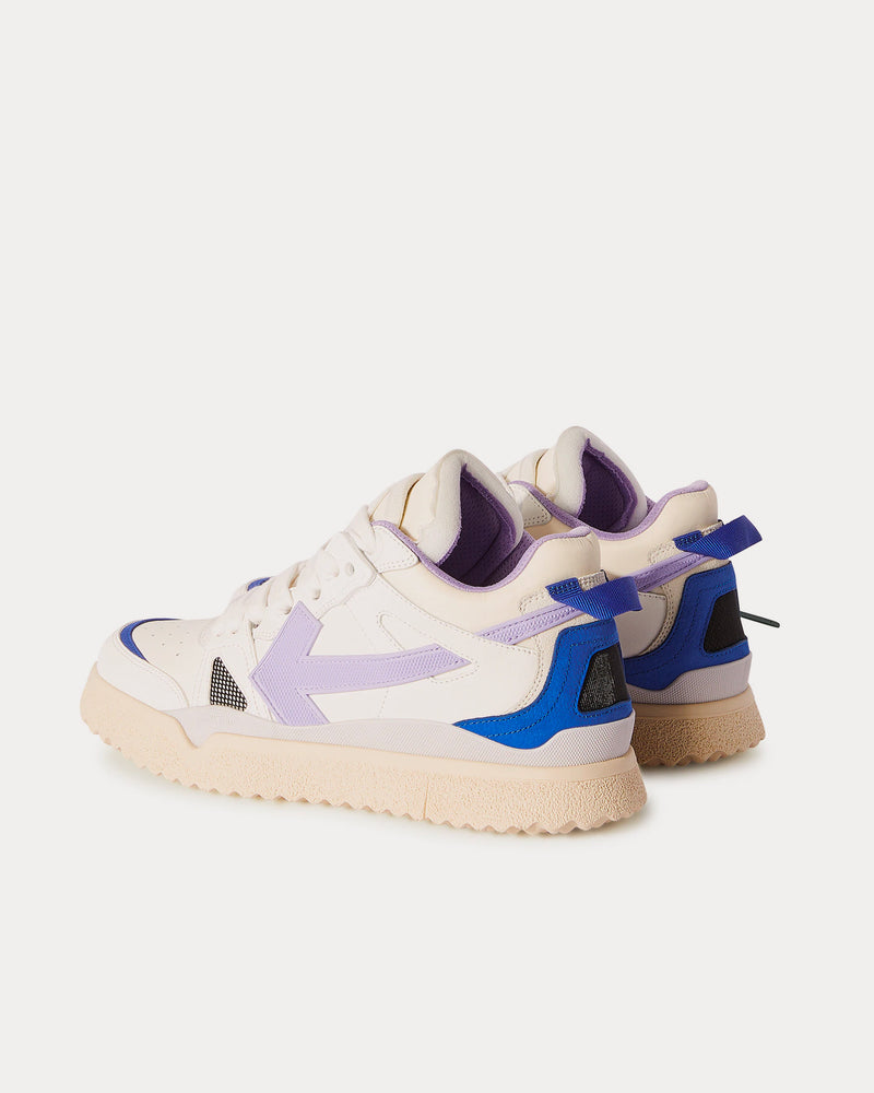 Off-White Sponge White / Purple Mid Top Sneakers - 4