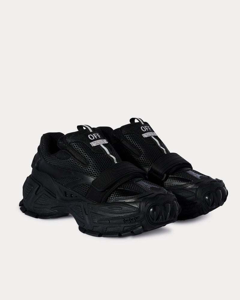 Off-White Glove Leather Black Slip On Sneakers - 3