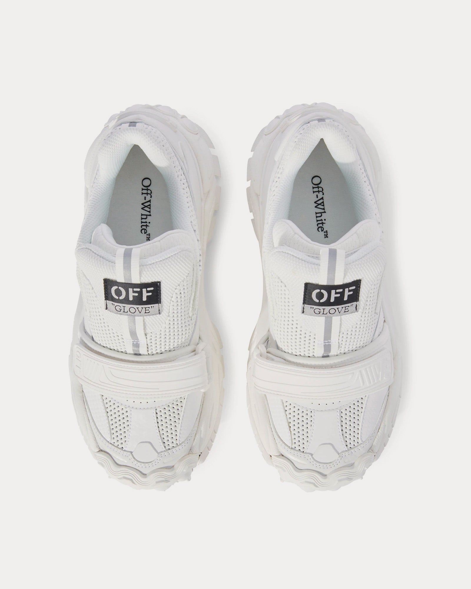 Off-White Glove Leather White Slip On Sneakers - 2