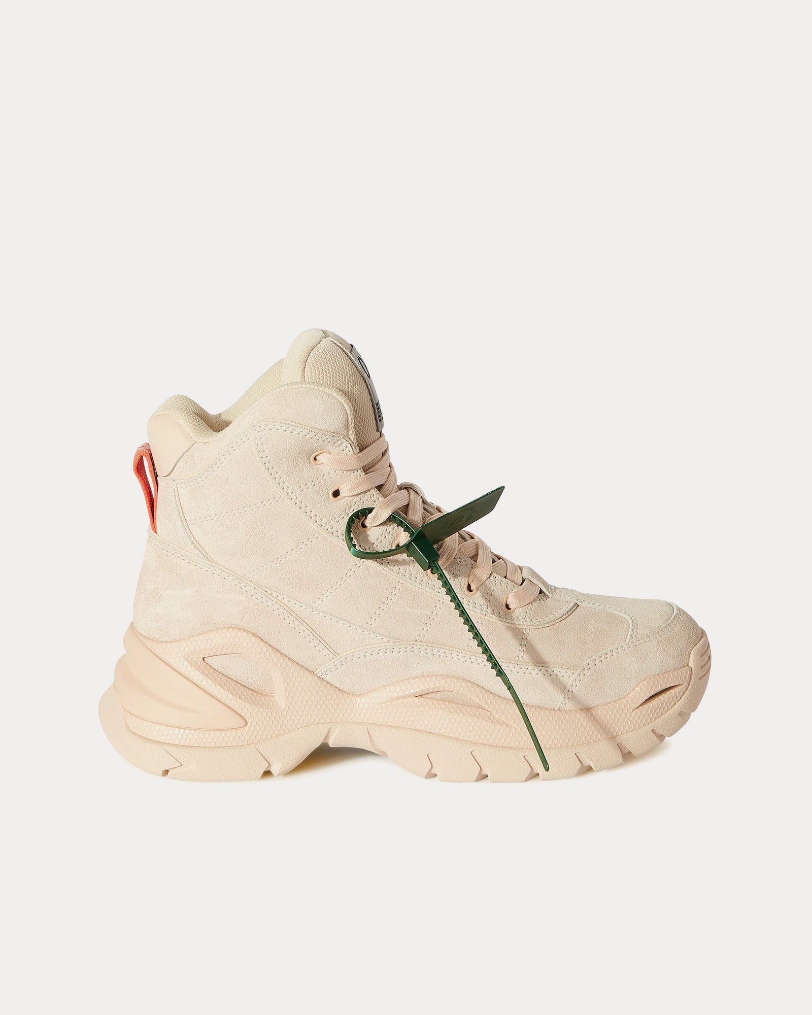 Off-White Hiker Beige High Top Sneakers - 1