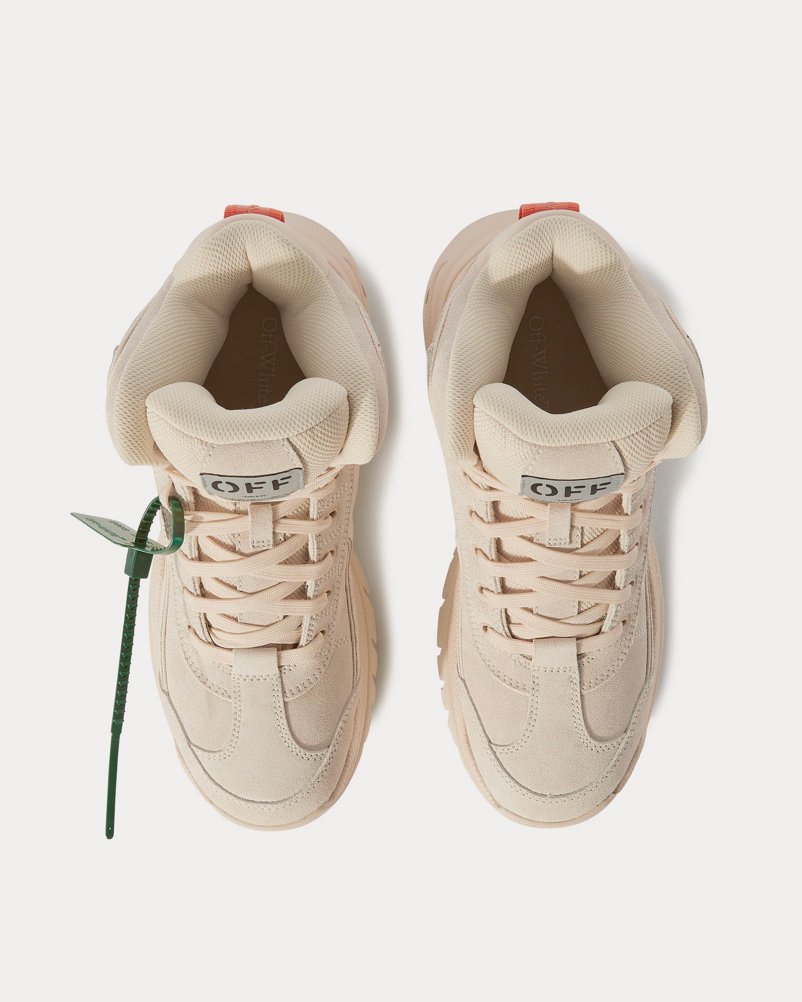 Off-White Hiker Beige High Top Sneakers - 2