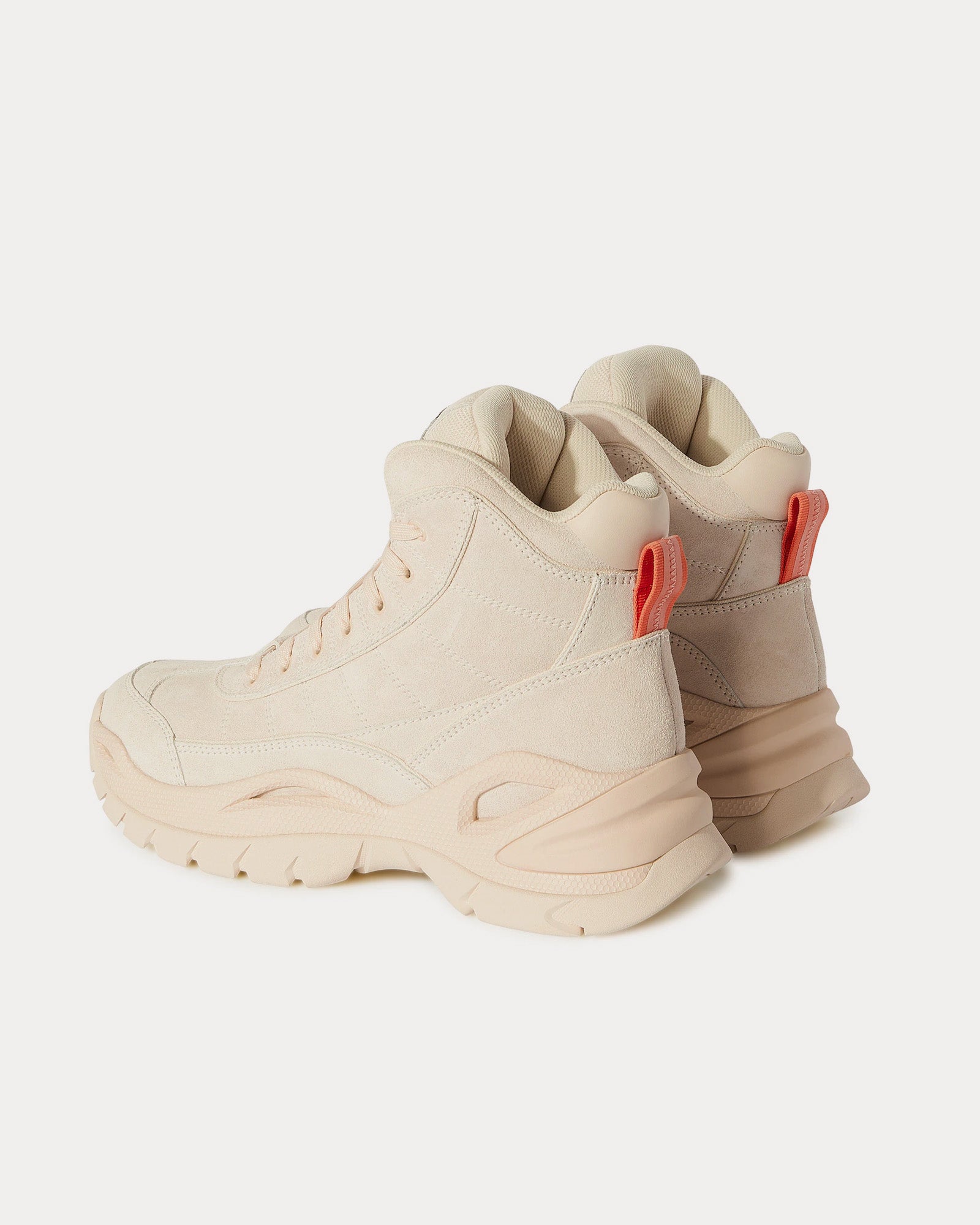 Off-White Hiker Beige High Top Sneakers - 4