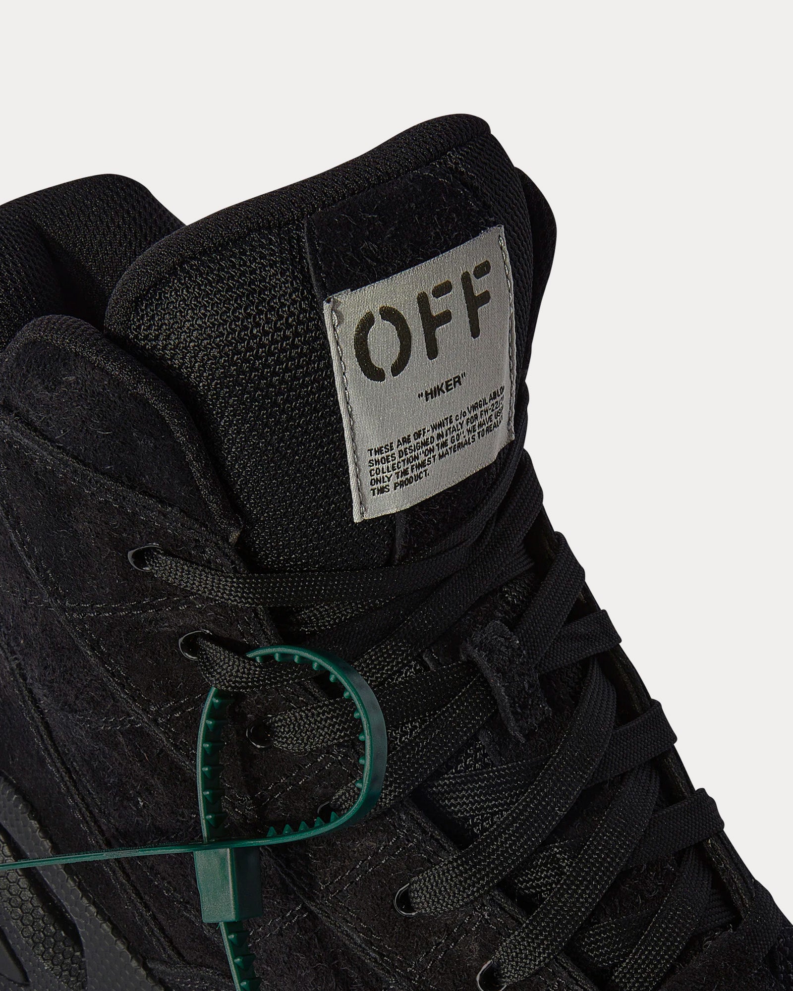 Off-White Hiker Black High Top Sneakers - 5