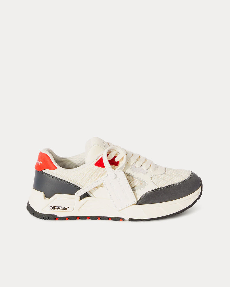 Off-White Kick Off White / Grey / Red Low Top Sneakers - 1