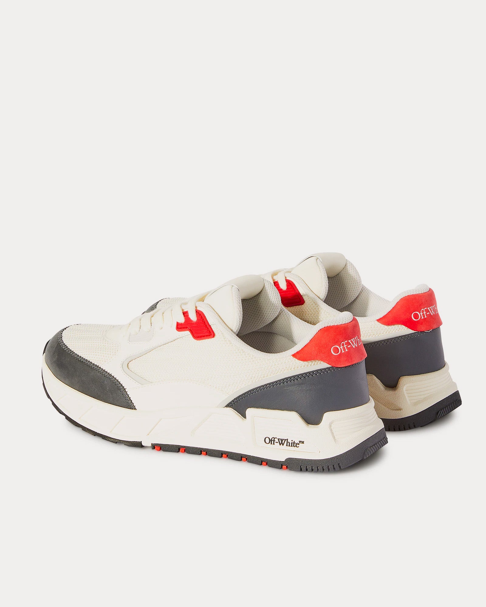 Off-White Kick Off White / Grey / Red Low Top Sneakers - 4