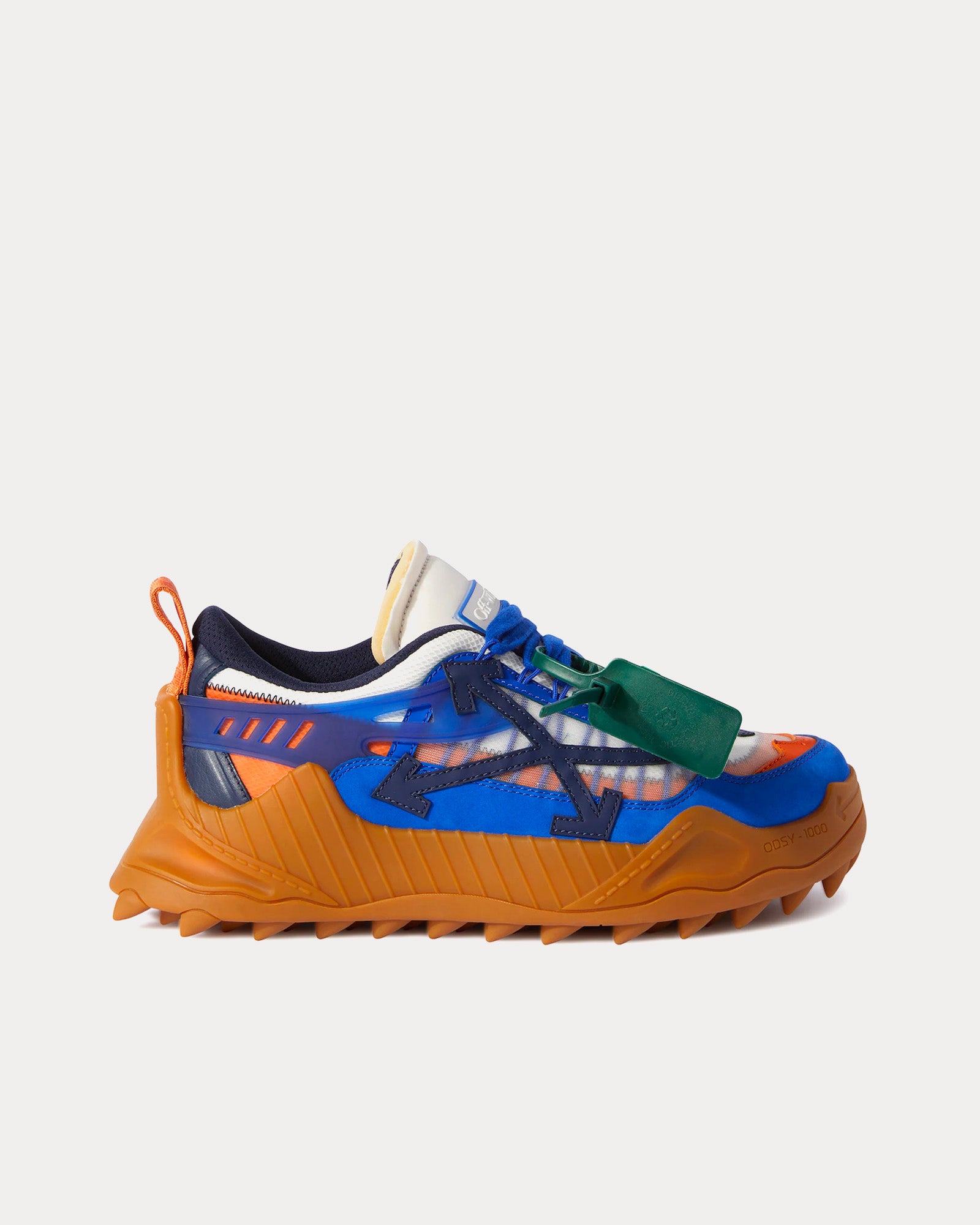 Off-White Odsy 1000 Blue / Brown / White Low Top Sneakers - 1